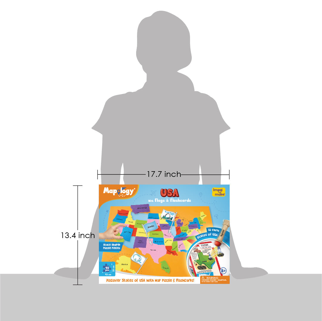 Mapology USA with Flags & Flashcards