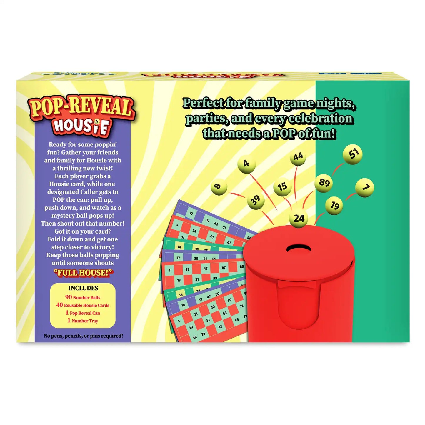Pop-Reveal Housie | Classic Housie Game with a Fun Twist (ages 4+)