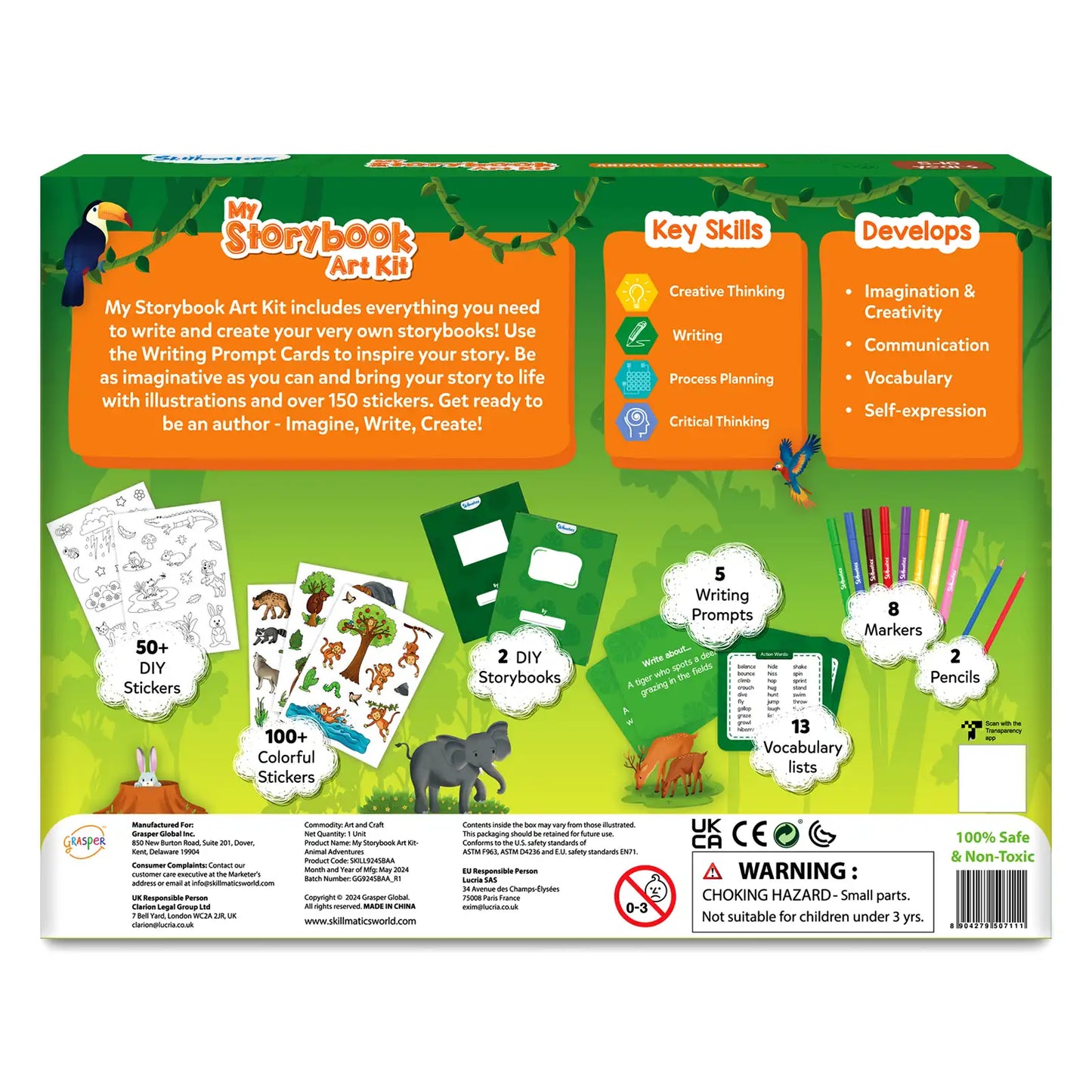 My Storybook Art Kit - Animal Adventures (ages 5-10)