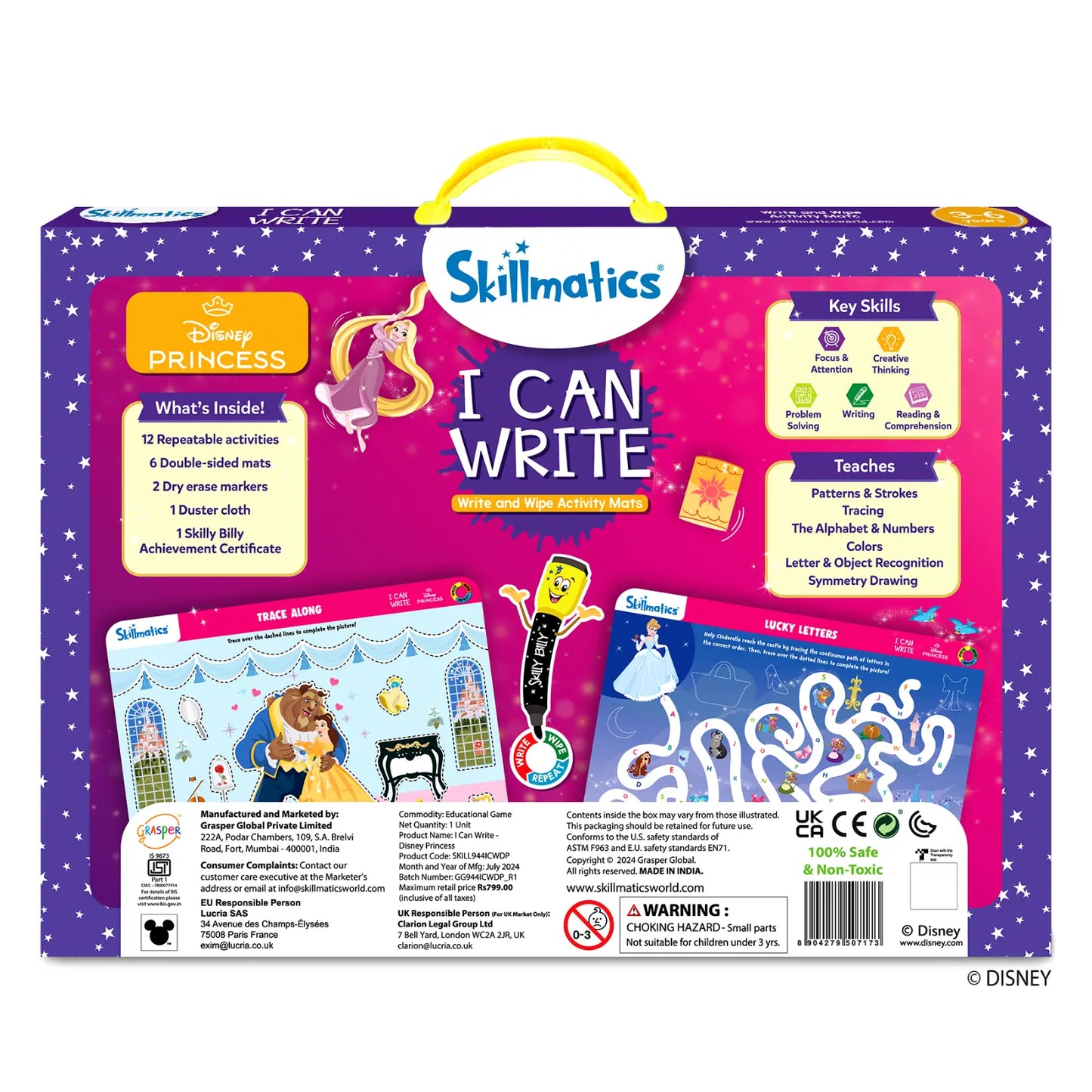 I Can Write Disney Princess | Reusable Activity Mats (ages 3-6)