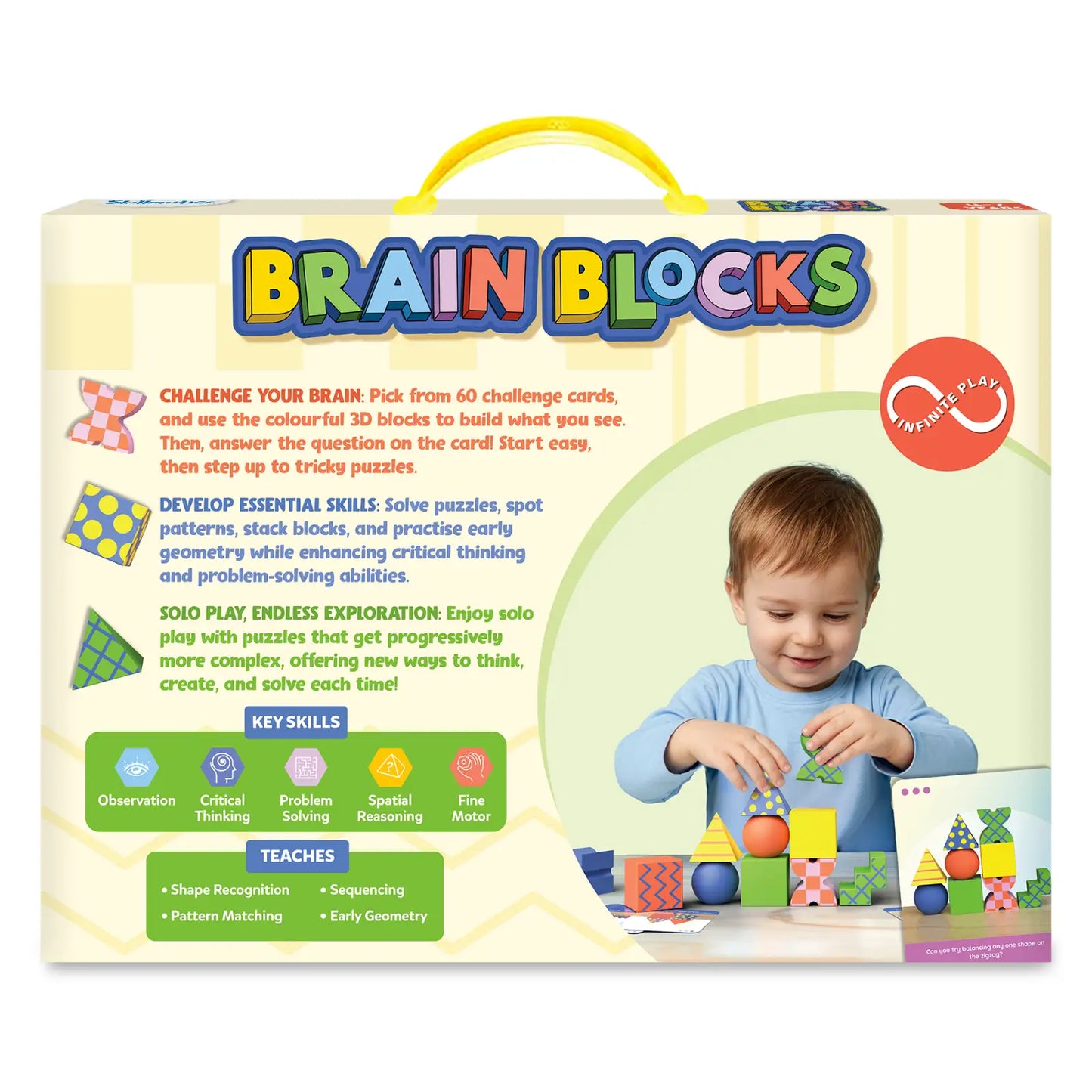Brain Blocks | 3D Early STEM Building Blocks for Kids | Gifts for Ages 4-7