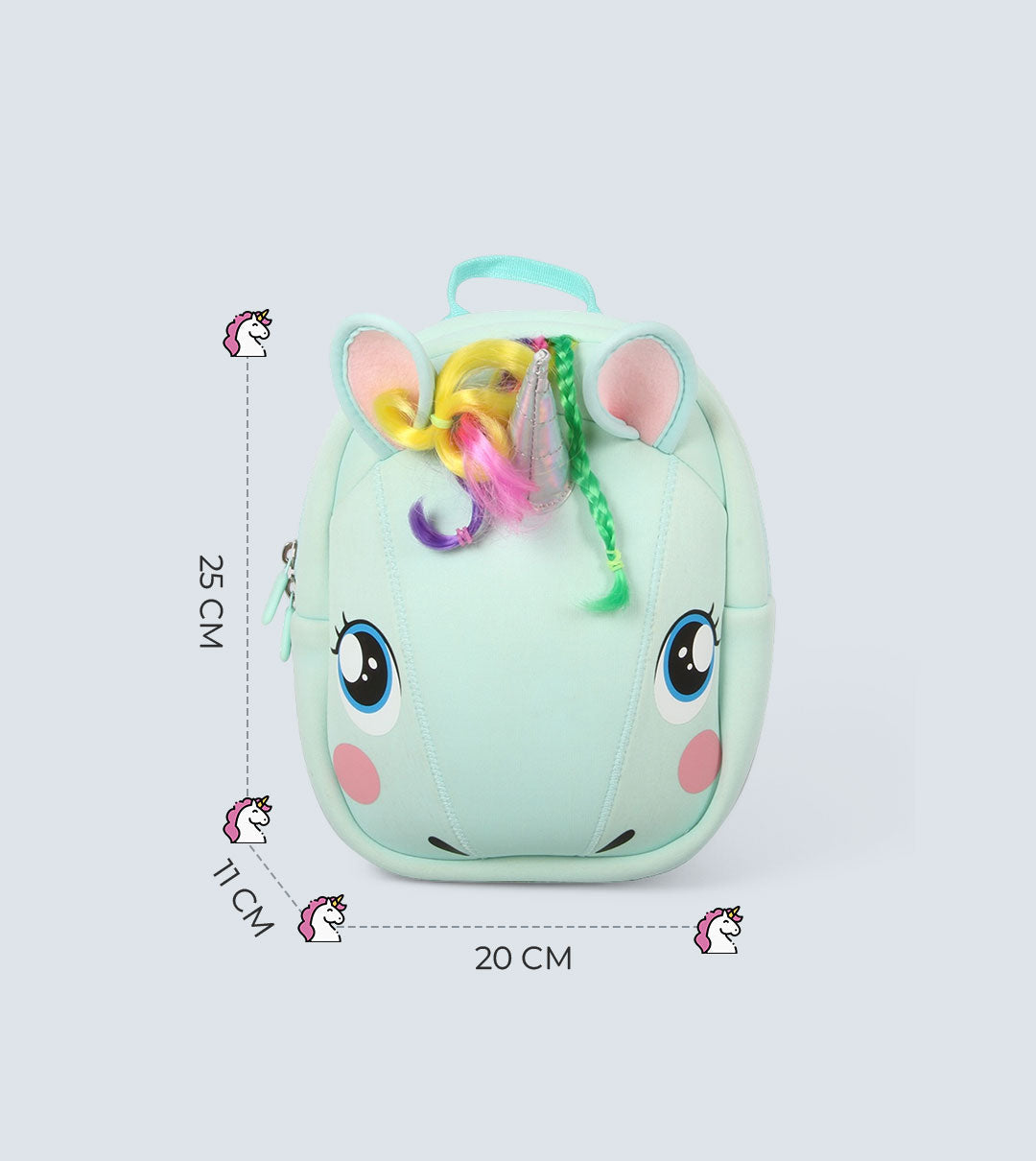 Unicorn backpack - GREEN