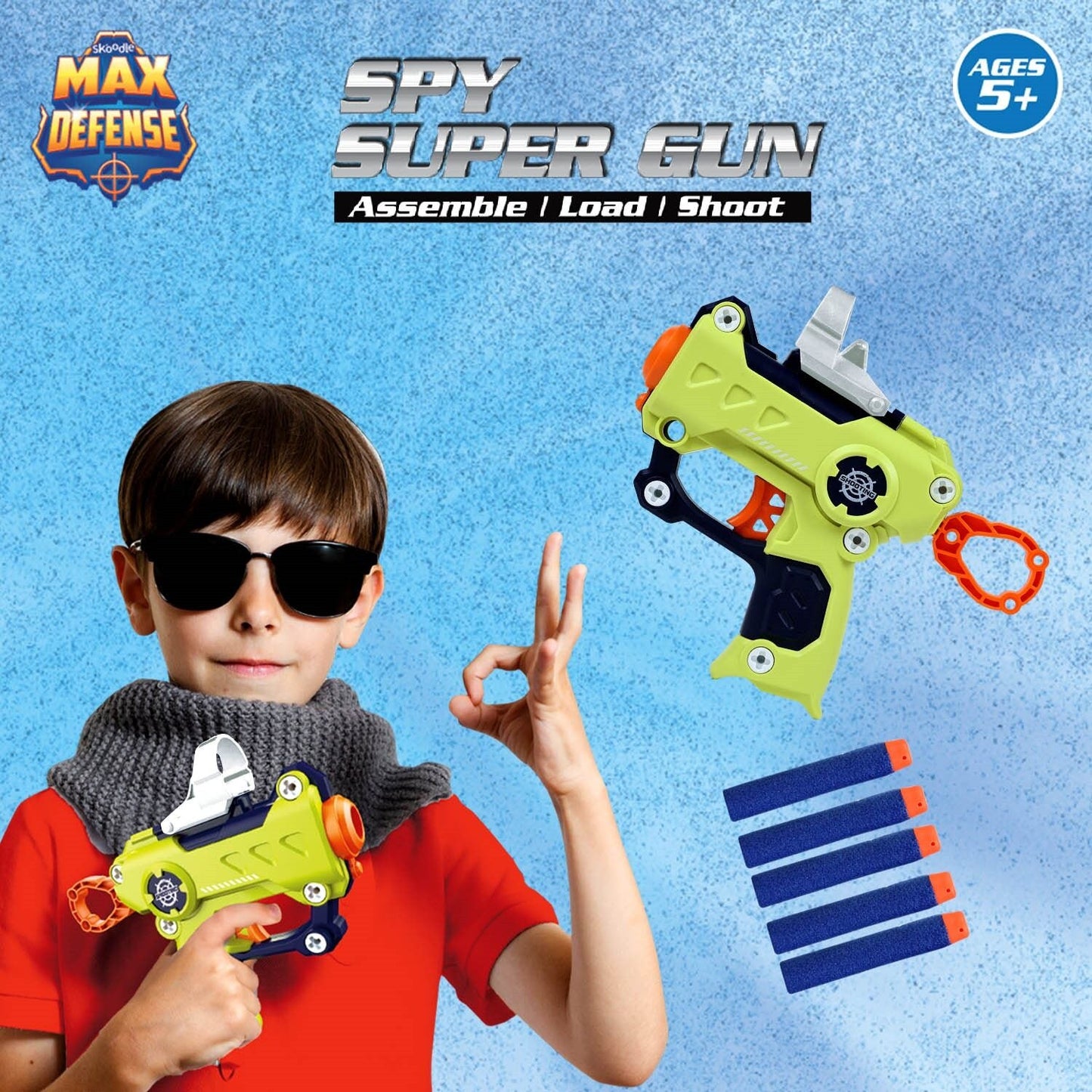 Skoodle Max Defense Spy Super Gun - (Green)