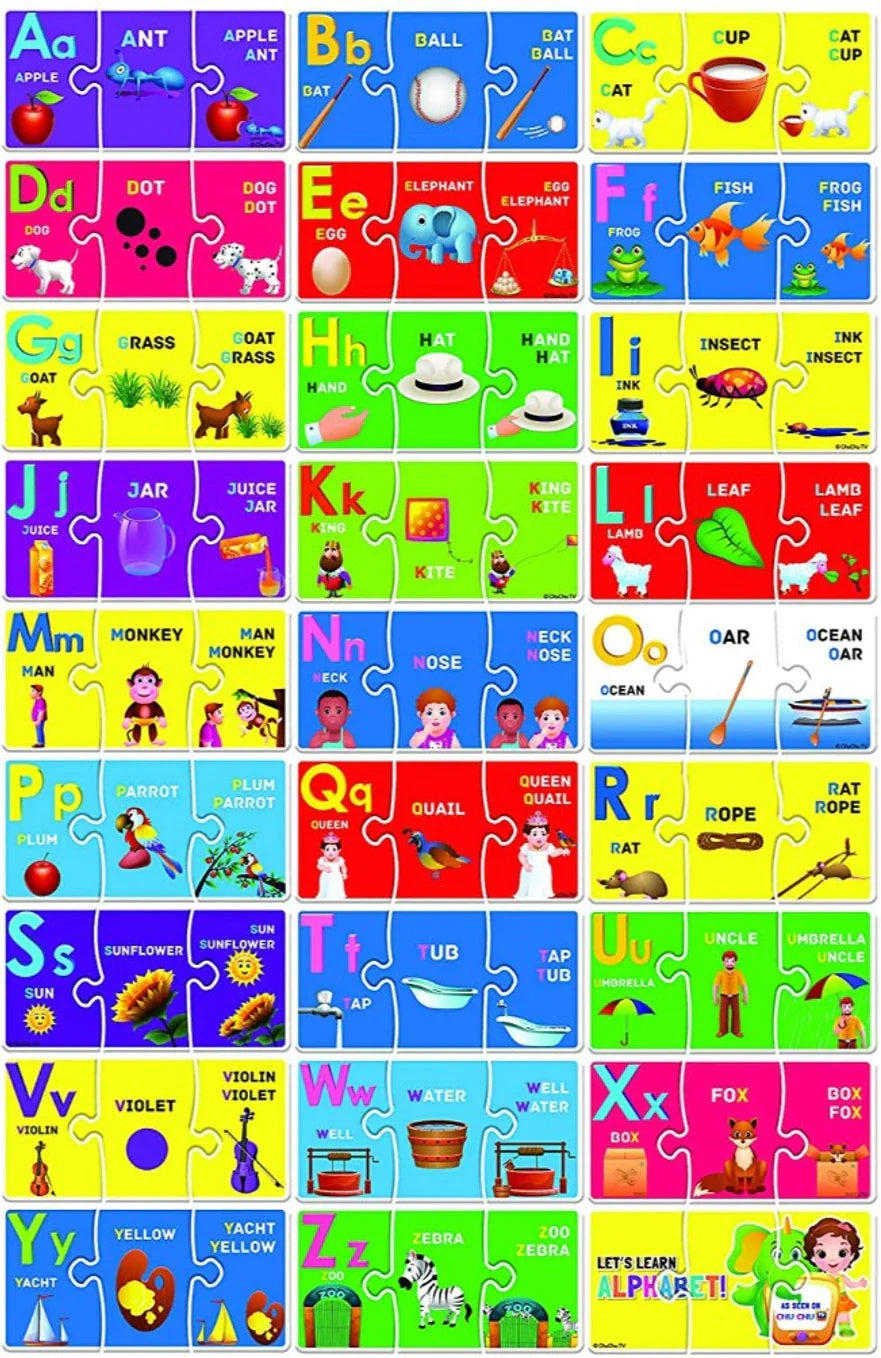 ChuChu TV Alphabet Puzzle | 26-Piece Educational Alphabet Learning Puzzle for Kids | Age 3+ Years
