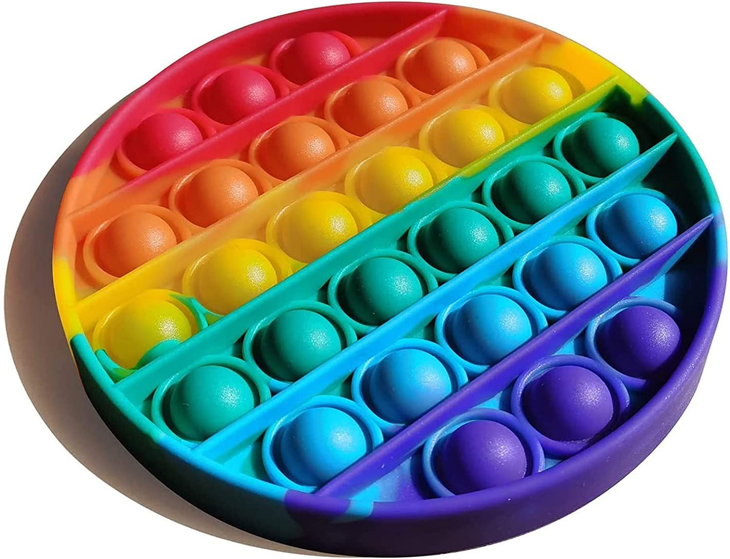 Skoodle Popit Bubble Fidget Toy - Round Shape Rainbow