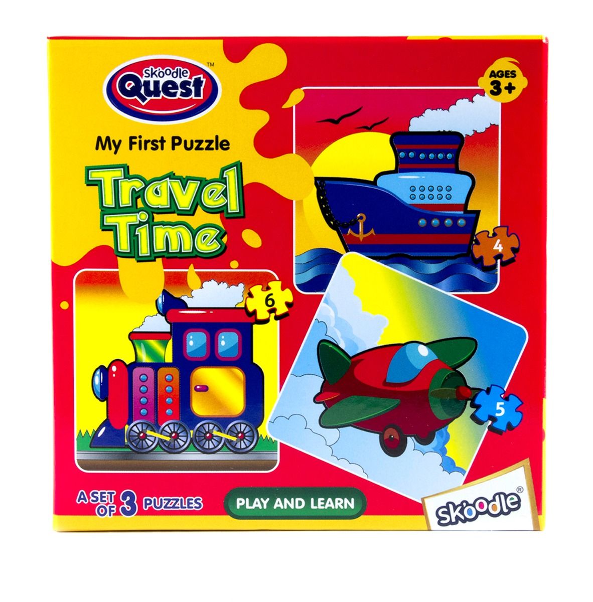 Skoodle My First Puzzle Travel Time For 3+ Years Kids