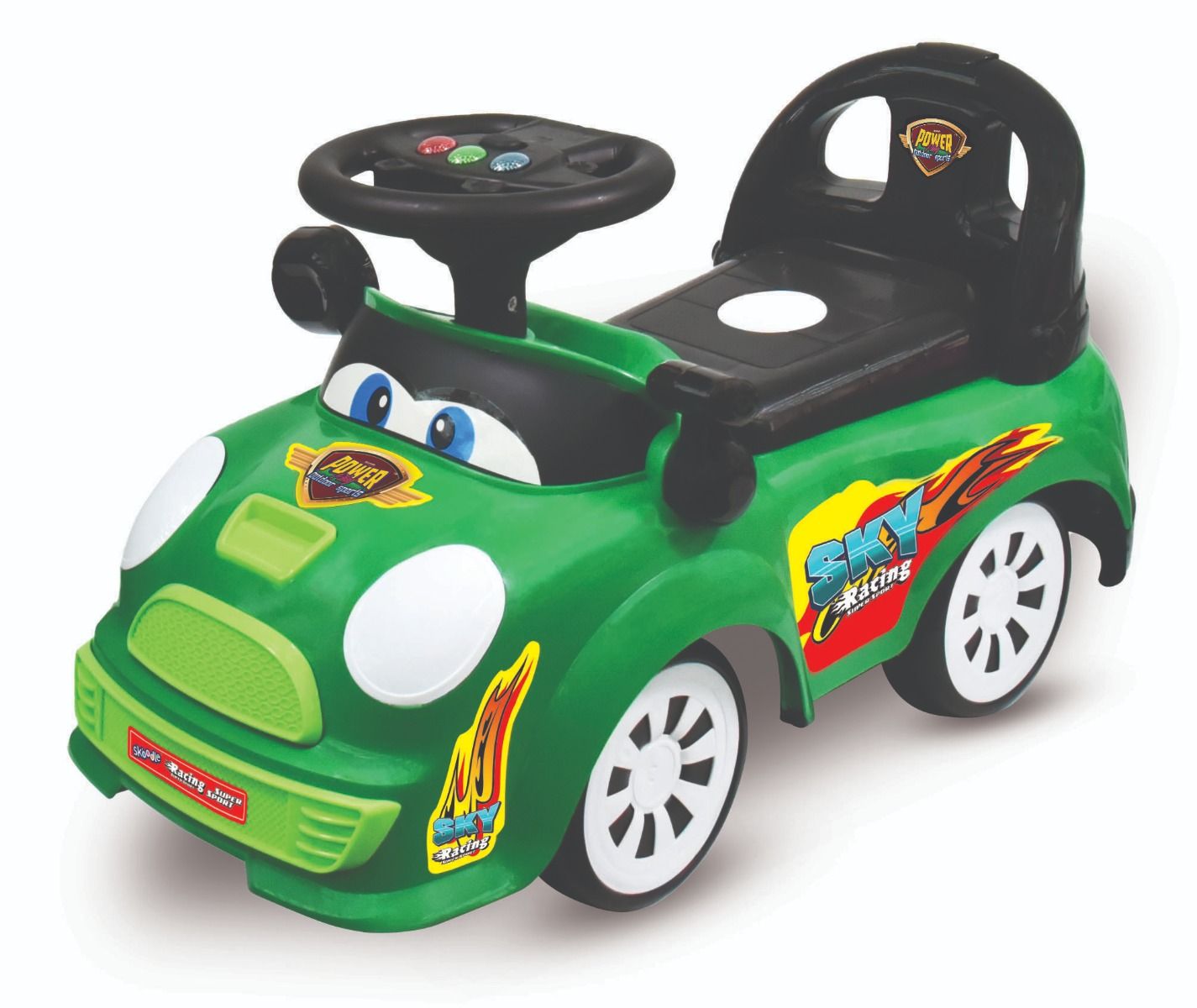 Skoodle Power Play Sky Ride-On - Green