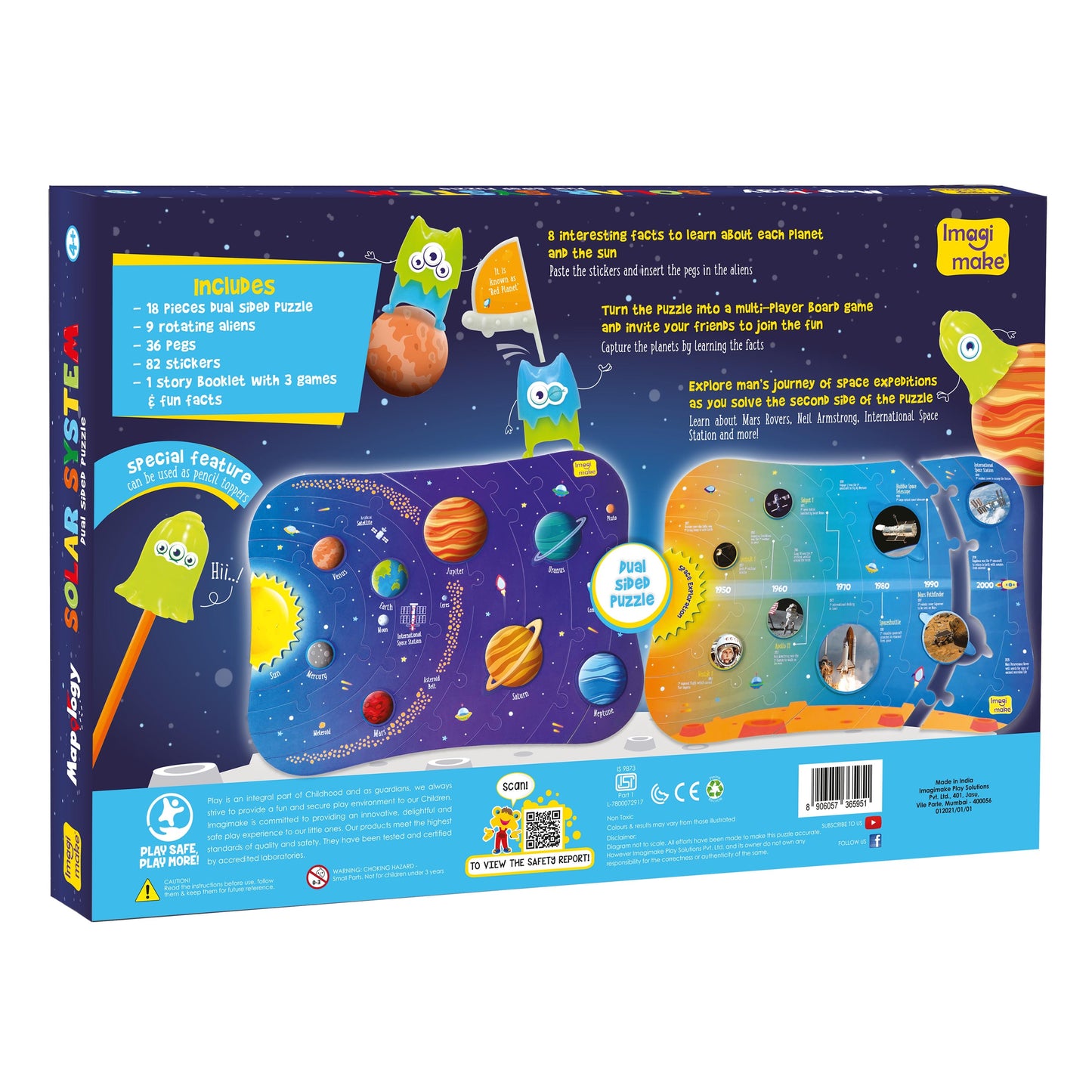 Mapology Ultimate Combo: India & World Map Puzzle, Solar System Puzzle & Monument of India Construction Set
