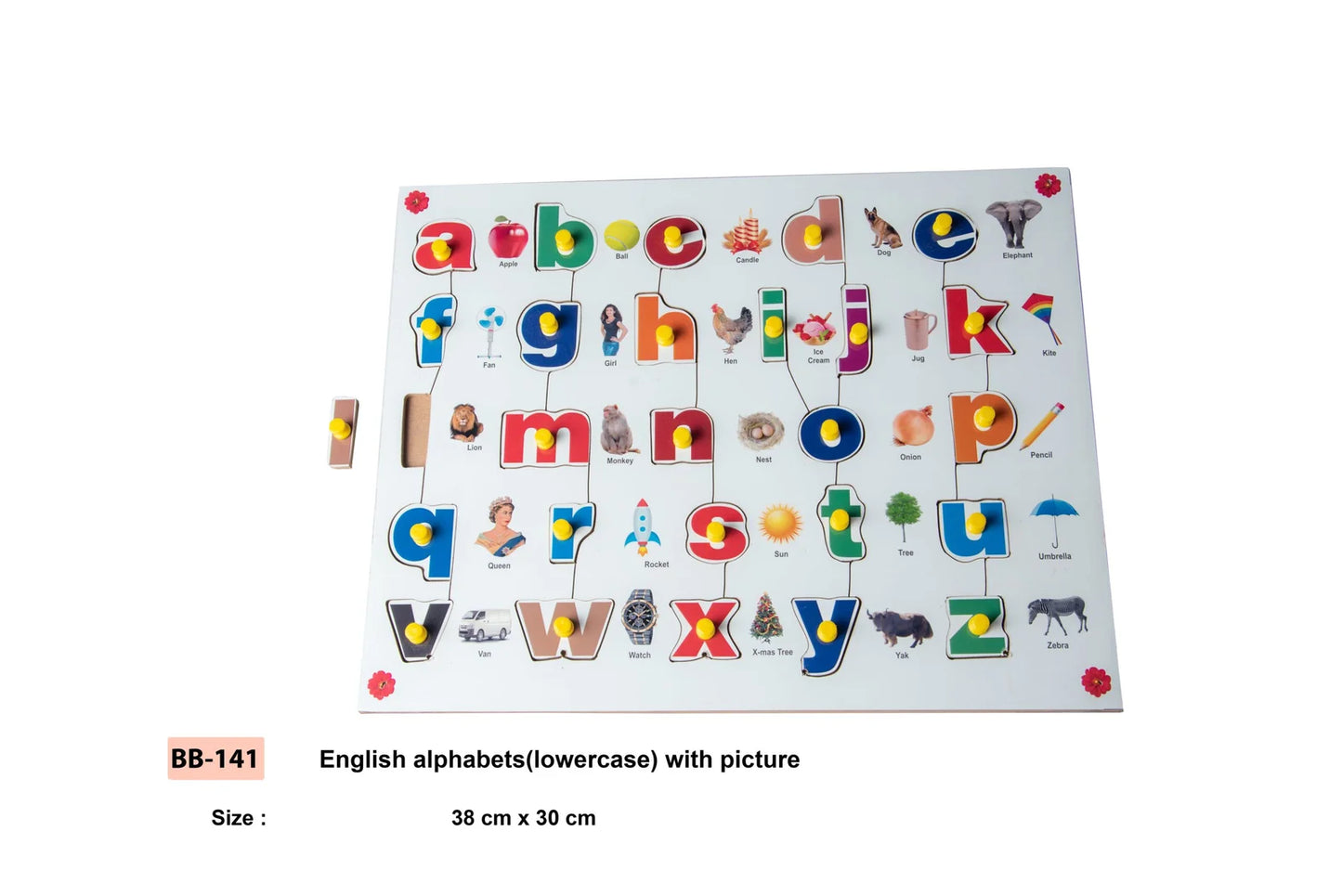 ENGLISH ALPHABETS LOWERCASE WITH PICTURE