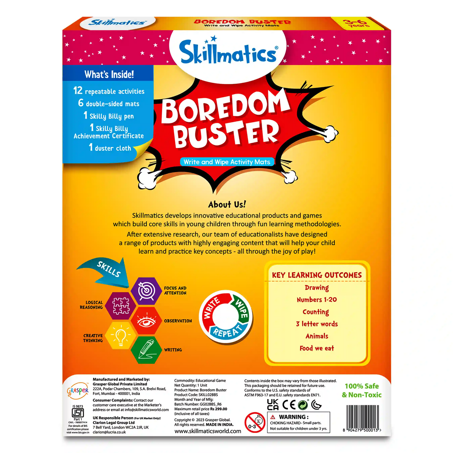 Boredom Buster | Reusable Activity Mats (ages 3-6)
