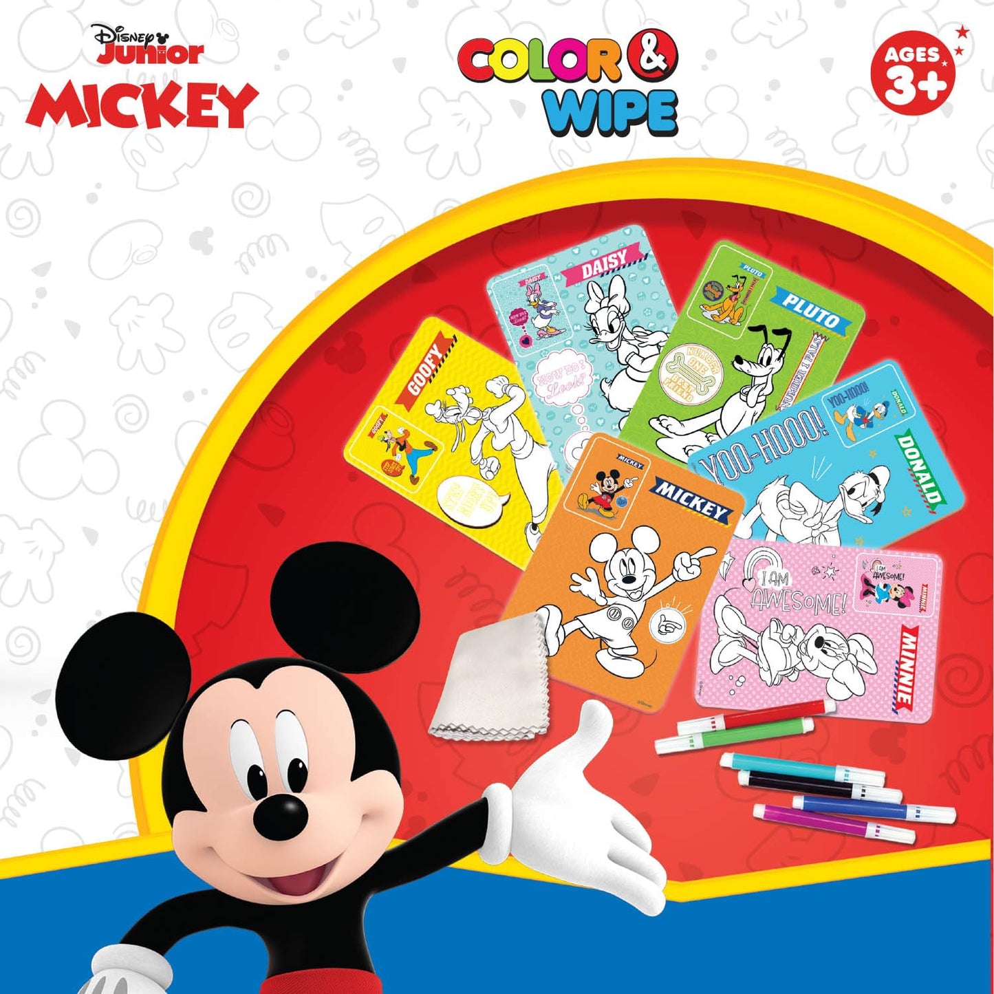 Disney Mickey Colour & Wipe Art Kit