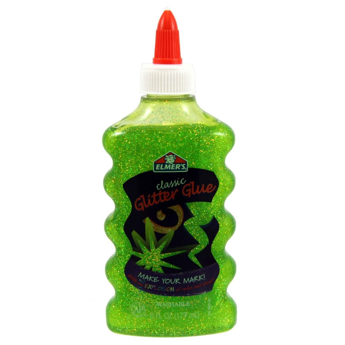 Elmer'S Glitter Glue - Green (6 Fl Oz)