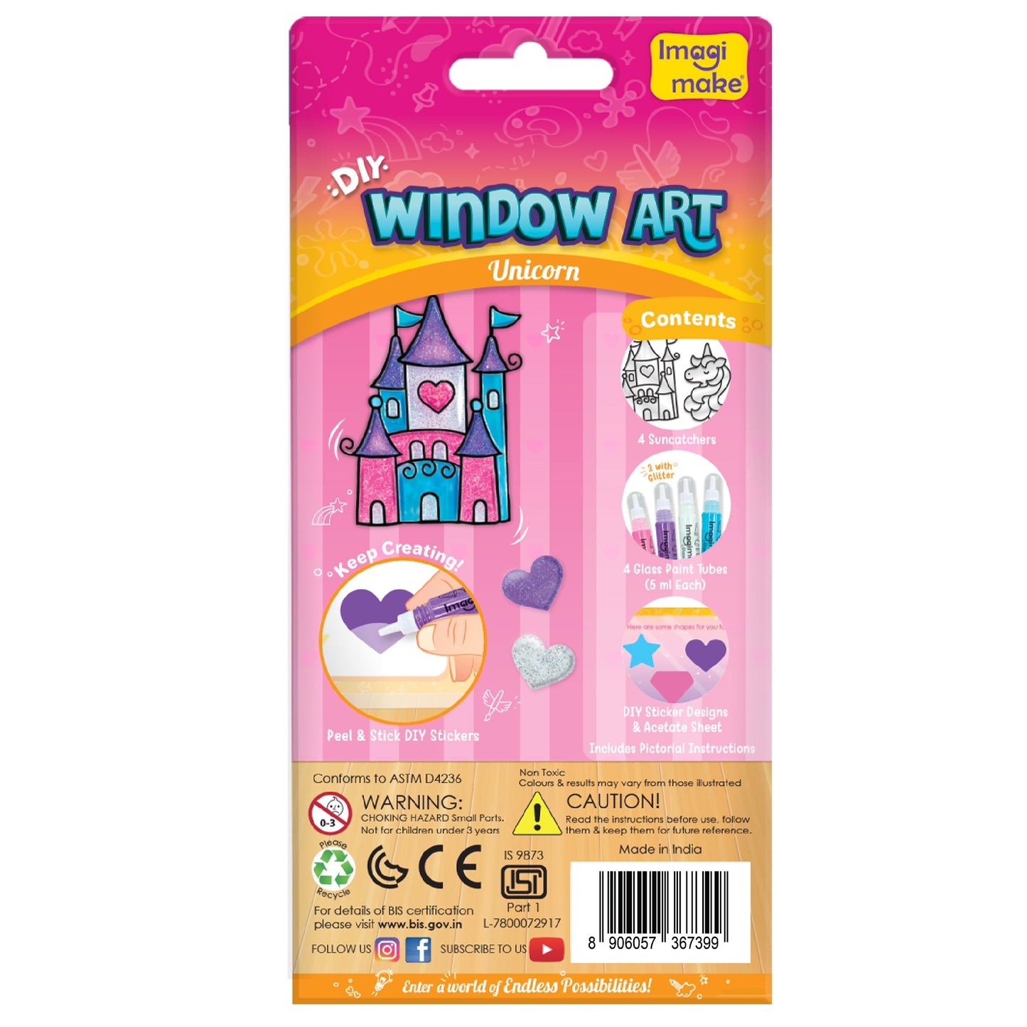 DIY Window Art Unicorn