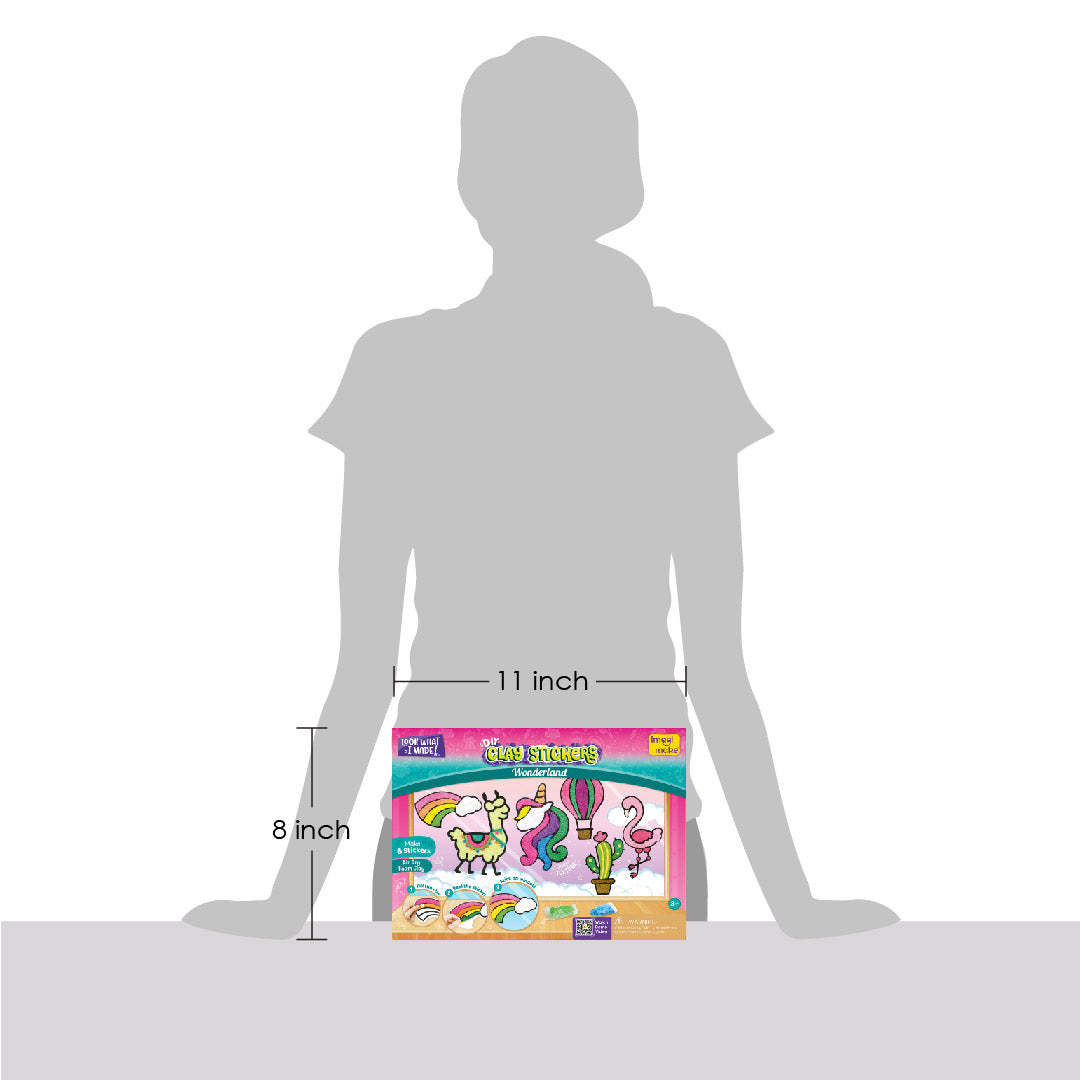 Pack of 12 - Clay Stickers Wonderland