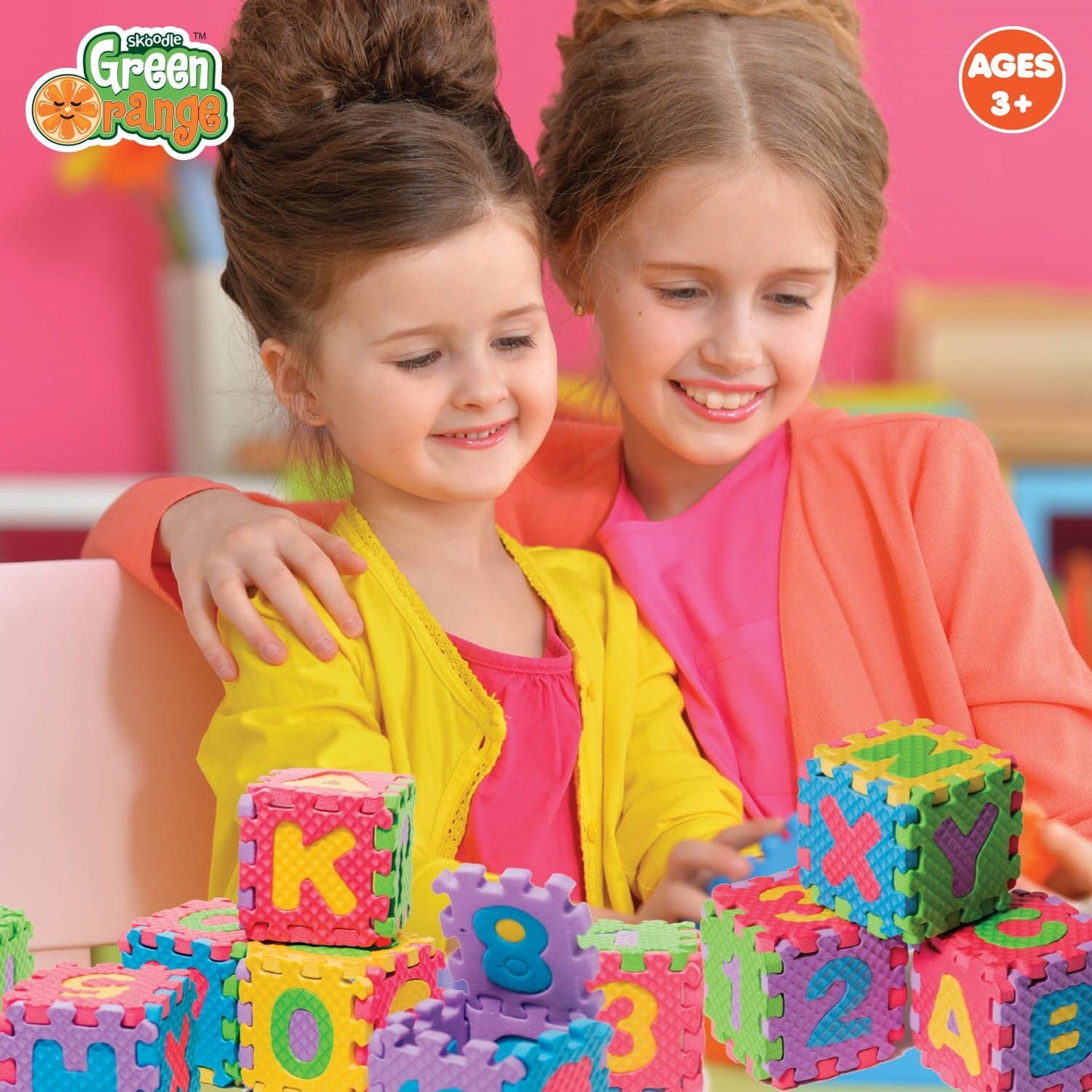 Skoodle Popup Gaiety Alphabets & Numbers (36 Tiles, 6 Cm X 6 Cm X 0.8 Cm)