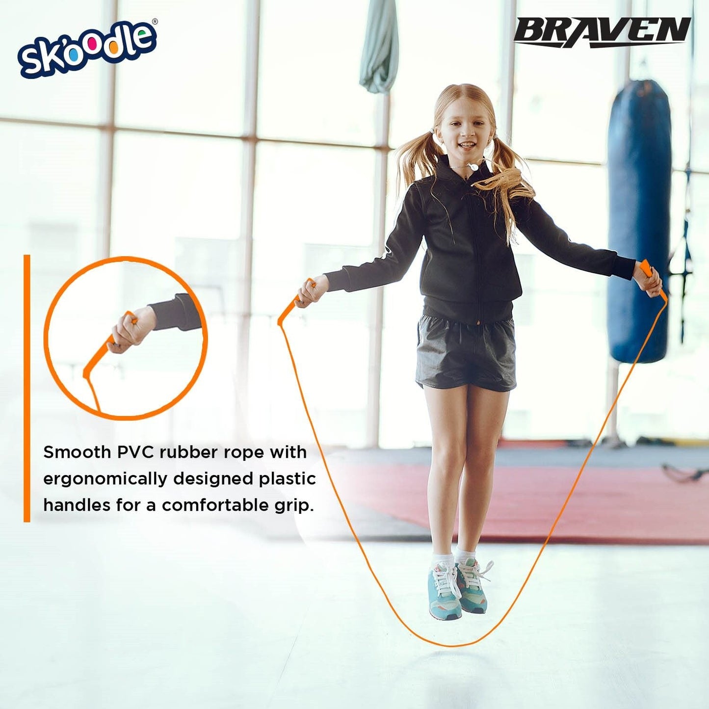 Skoodle Braven Pencil Handle Skipping Rope