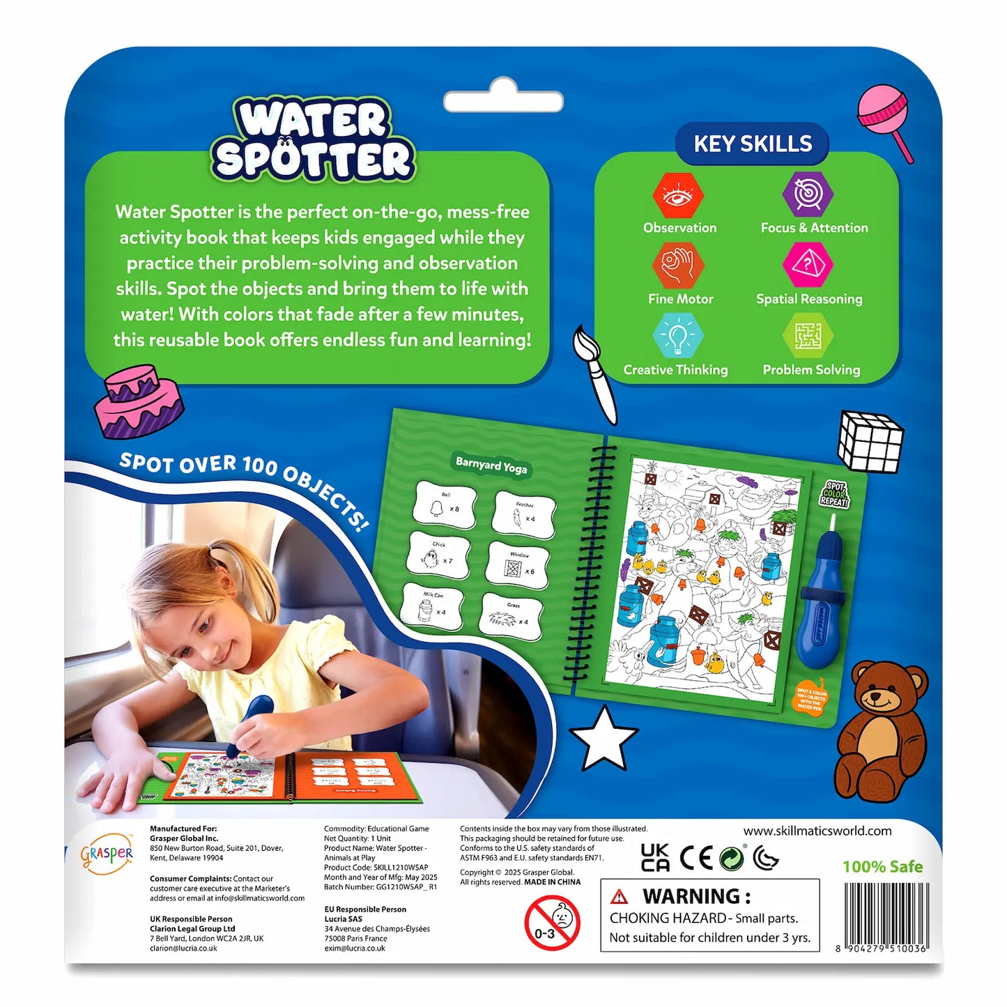 Water Spotter: Animals At Play | Reusable Search & Find Book (ages 4-8)