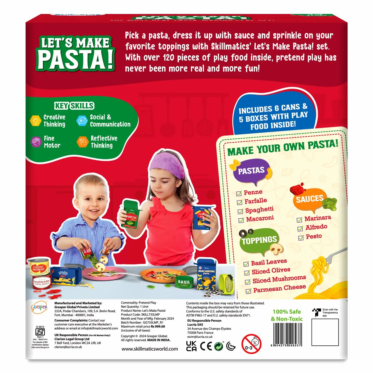 Let's Make Pasta | Play Food for Realistic Pretend Play (ages 3-7)