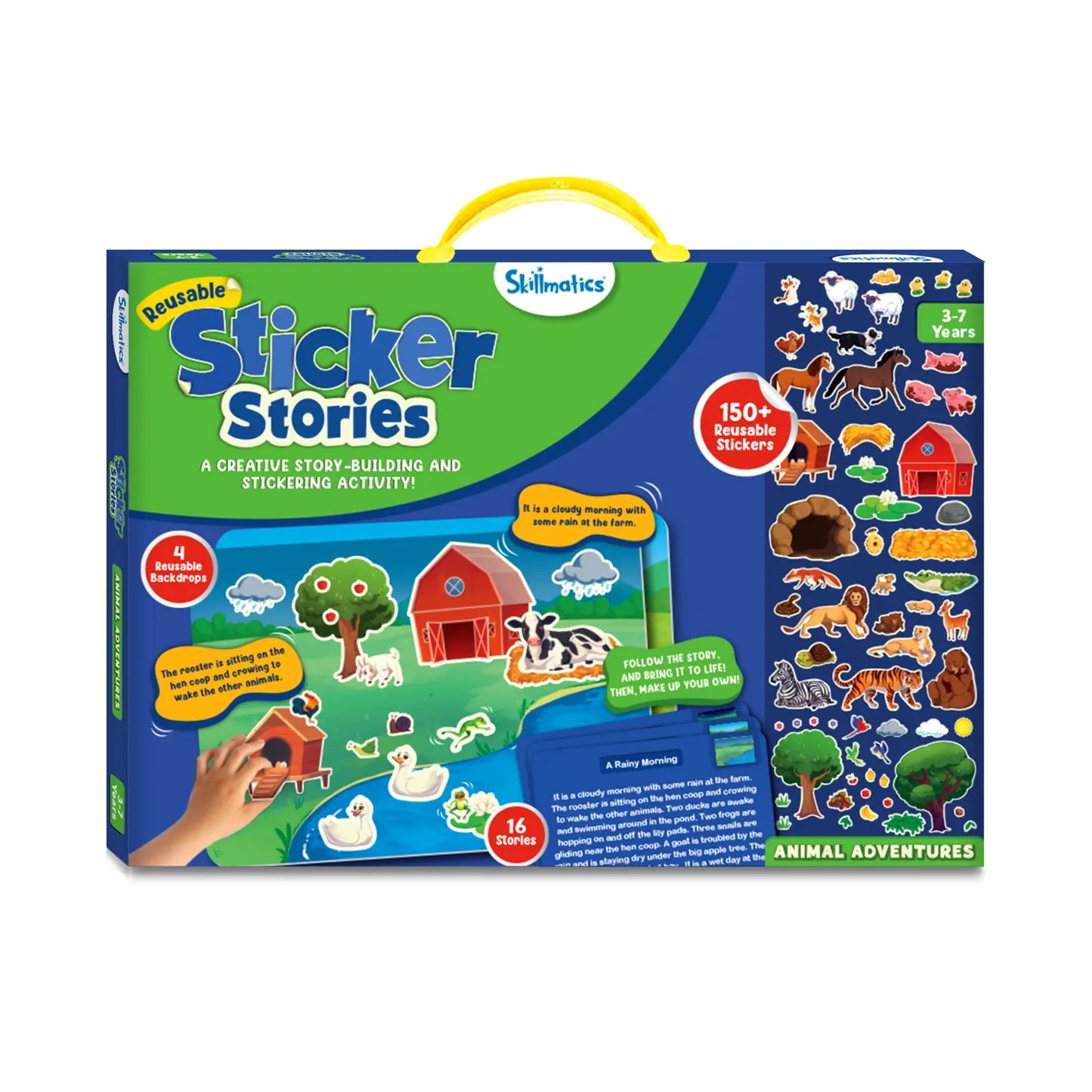 Sticker Stories - Animal Adventures | Creative Storytelling Kit (ages 3-7)