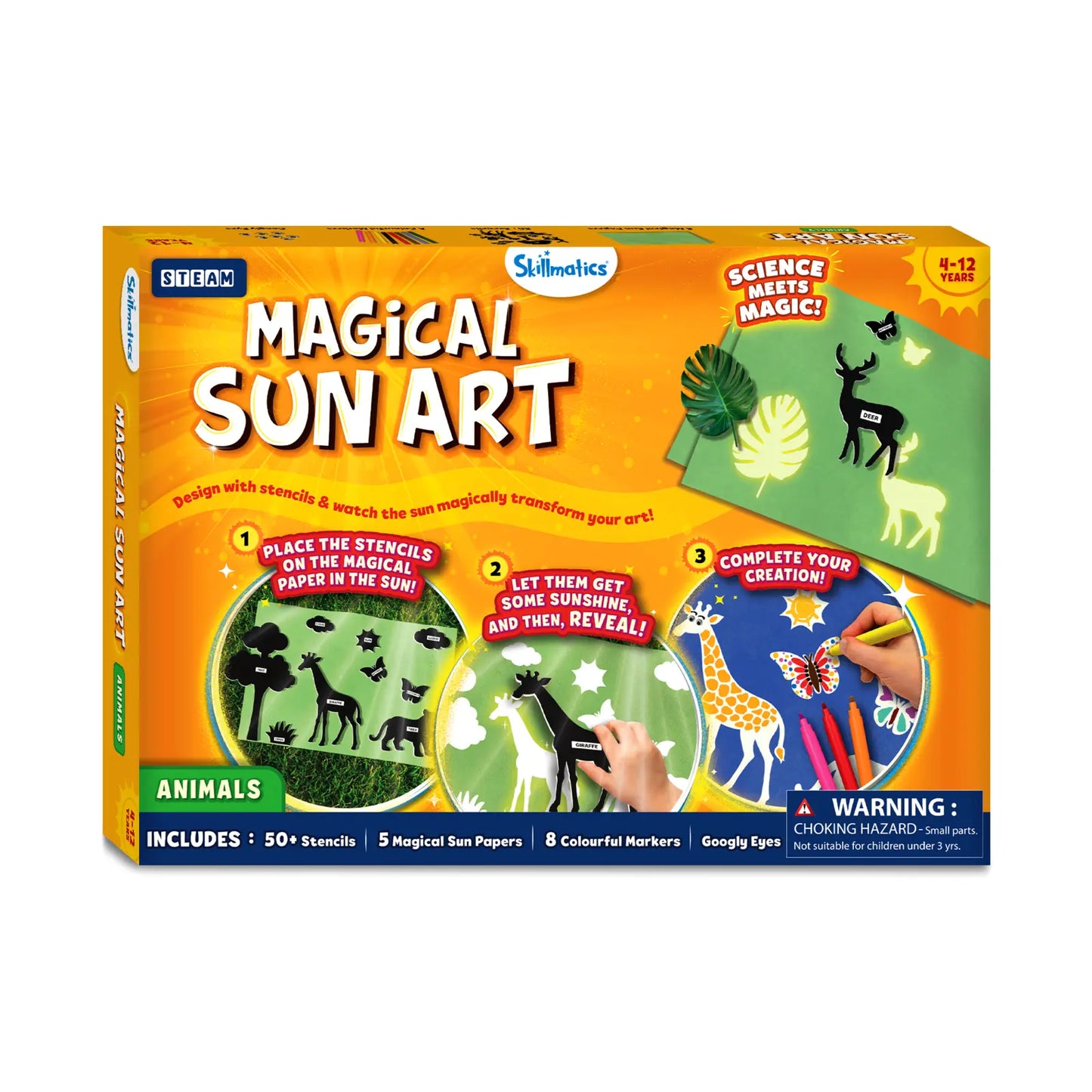 Magical Sun Art: Animals | Sun Paper Art Kit (ages 4-12)