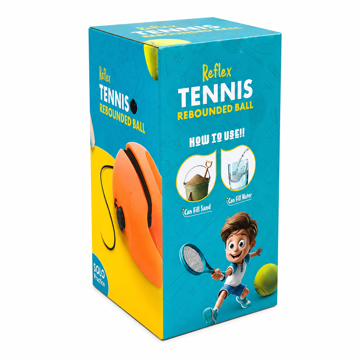 Reflex Tennis Rebounded Ball – Solo Practice Training Se