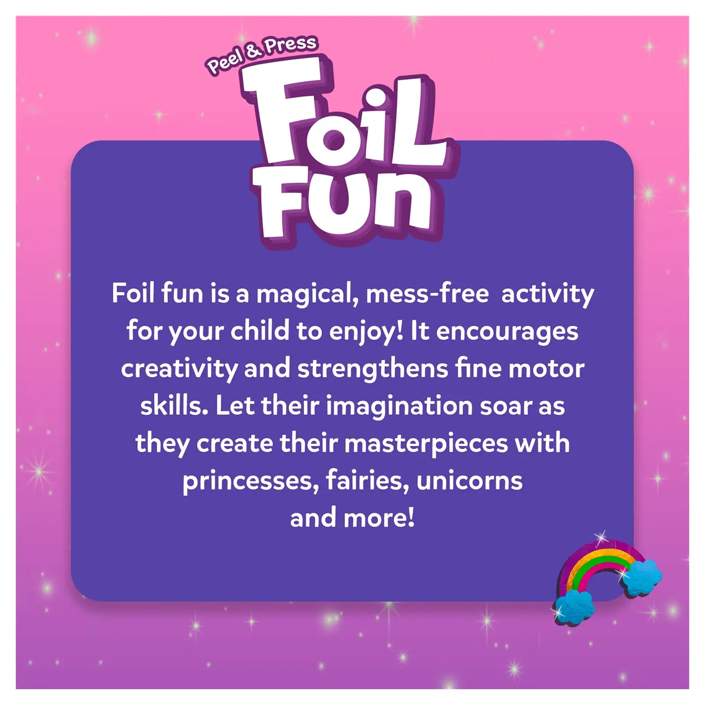 Foil Fun: Unicorns & Princesses | No Mess Art Kit (ages 4-9)