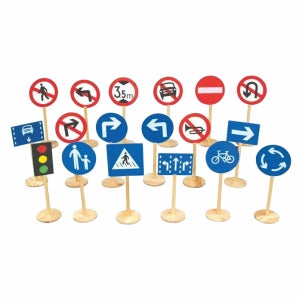 Wooden-Traffic-Sign-18-Pieces-Set