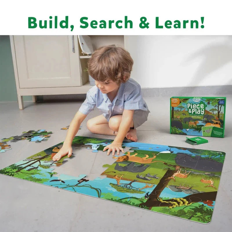 Piece & Play: Pack of 3 | Floor Puzzle & Game (ages 3-7)