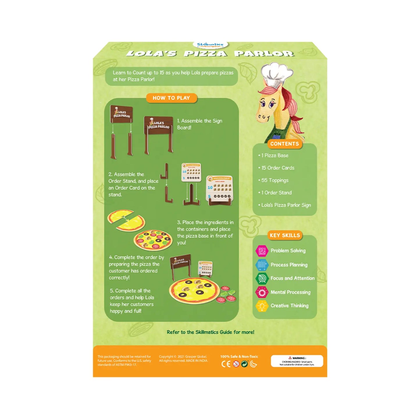 Lola's Pizza Parlor (ages 3+) - Free Gift