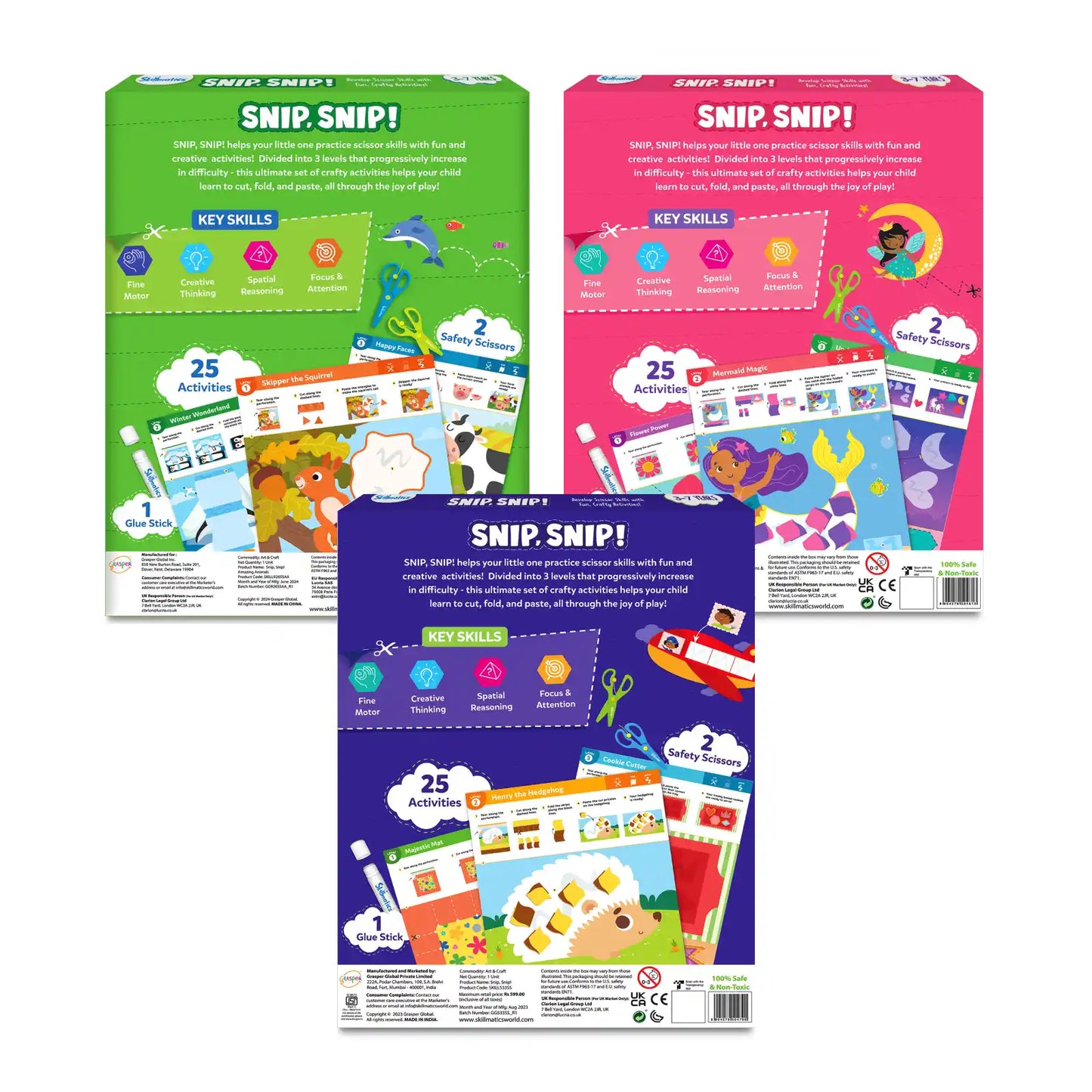 Cut, Paste & Create Combo (ages 3-7)