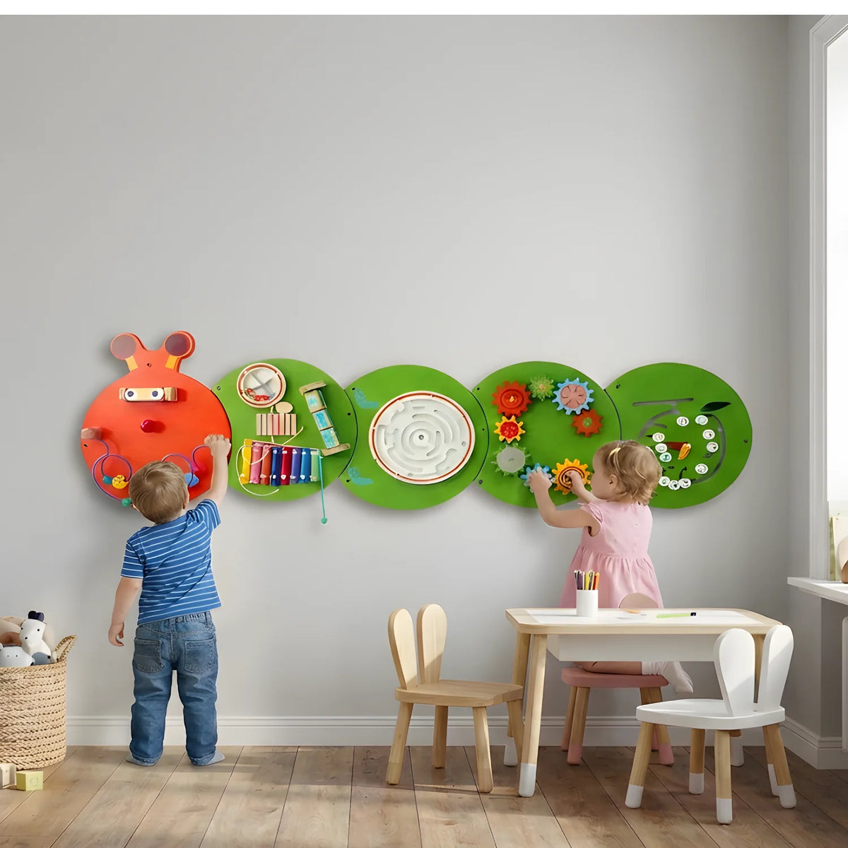 Beatle Wall Toy for Kids Educational Interactive Wall Decor Toy
