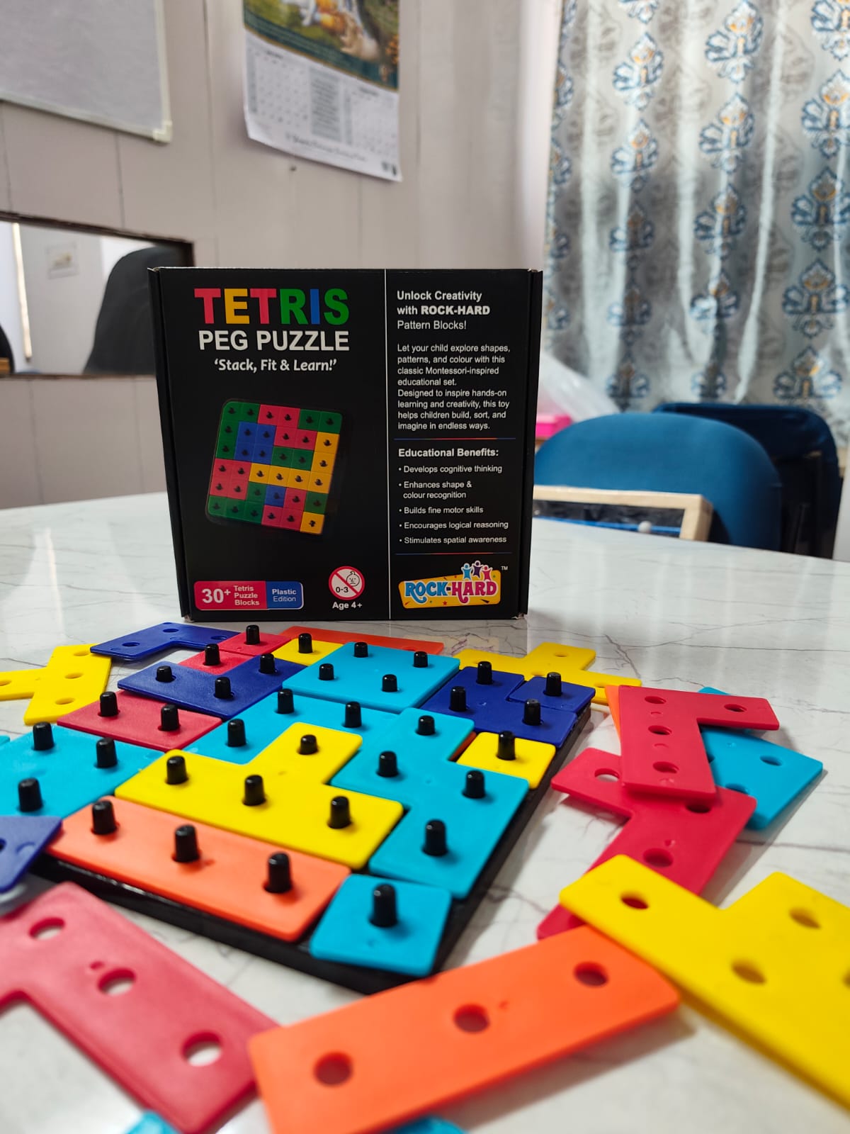 Tetris Peg Puzzle – Stack, Fit & Learn