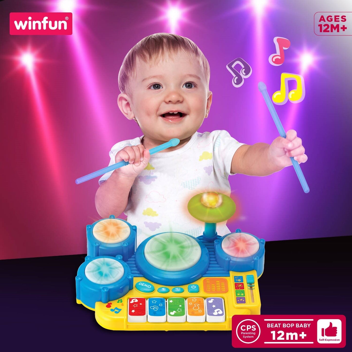 Winfun Boppin' Beats Drum Set Keyboard