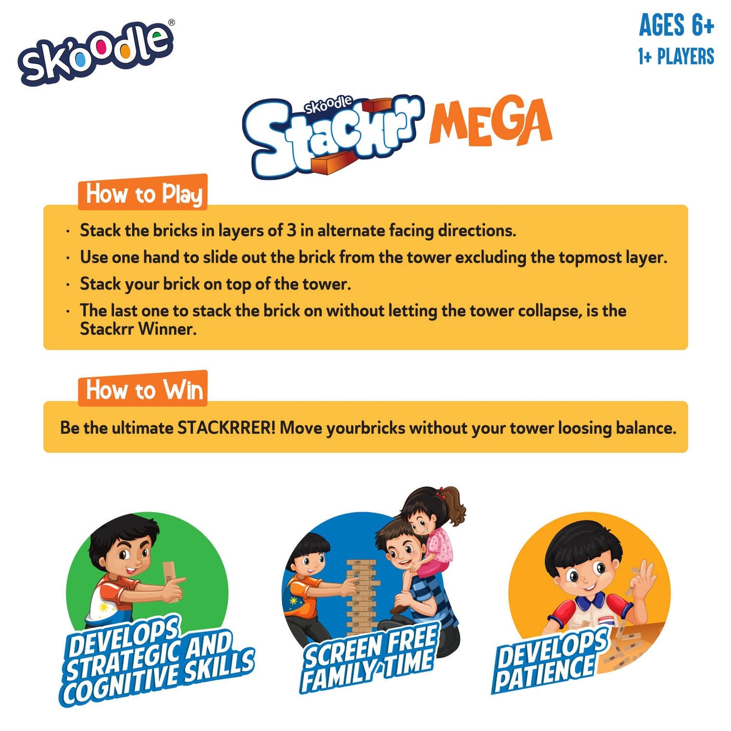 Skoodle Quest Mega Stackrr (4.75" X 1.58" X 1")