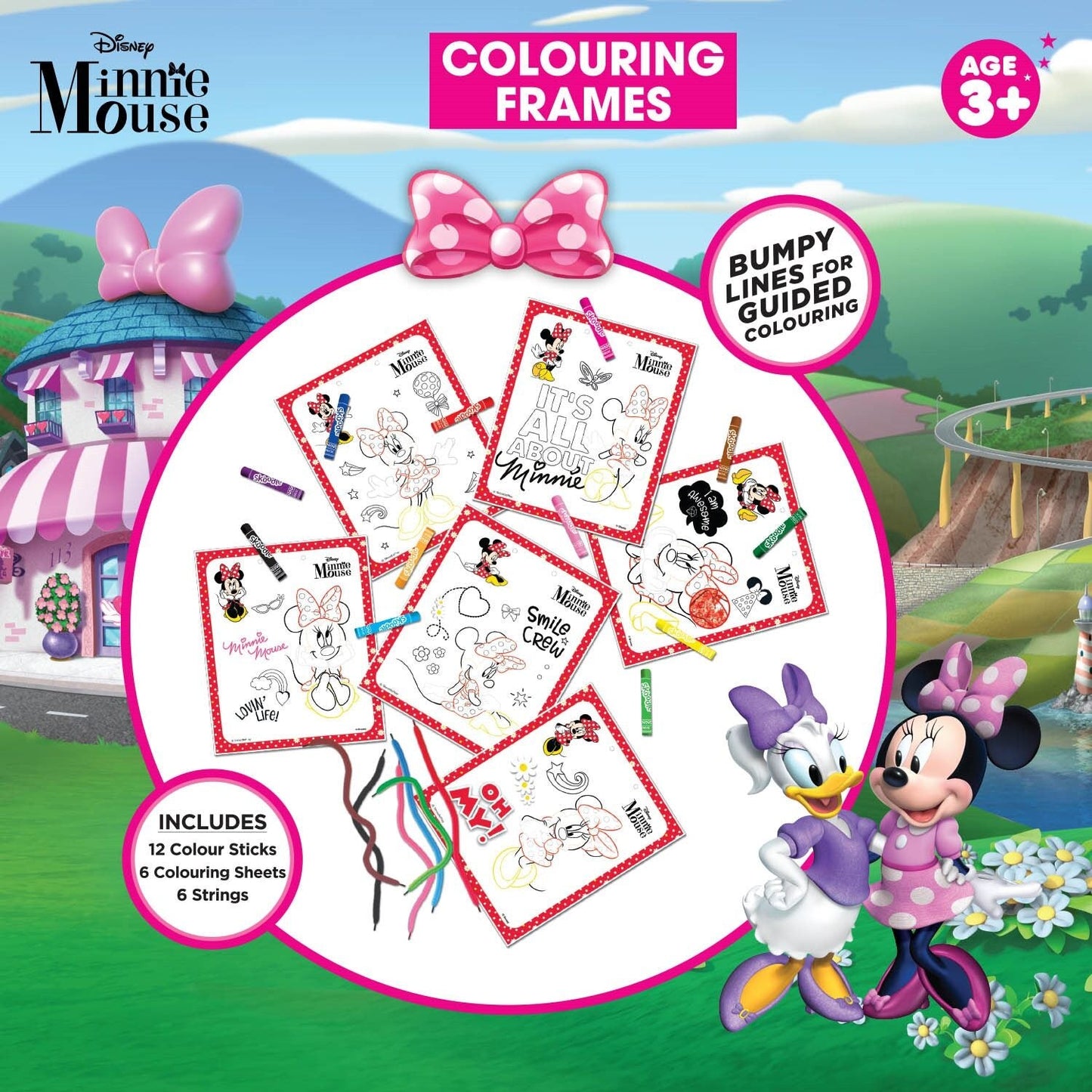 Disney Minnie Rainbow Colouring Frames - Art & Craft Activity Set