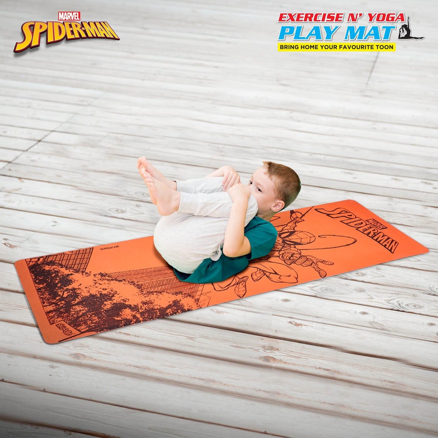 Marvel Spiderman Kids Yoga & Exercise Mat (22" X 58" X 0.4 Cm)