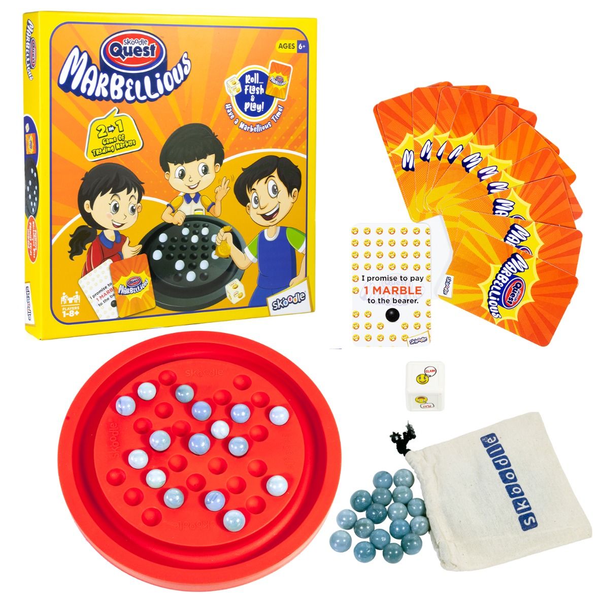 Skoodle Quest Marbellious - Classic Brain Teaser & Strategy Game For Kids Above 6 Years