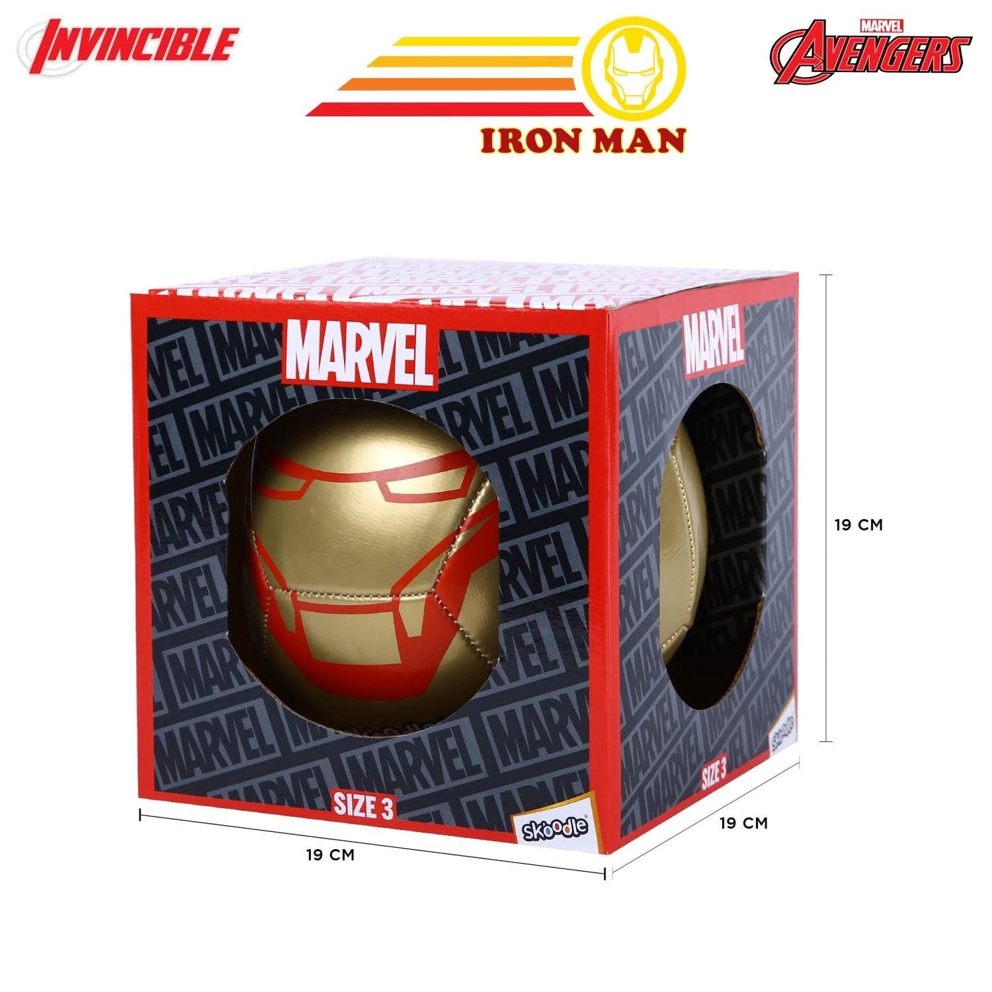 Marvel Iron Man Soccer Ball - Size 3