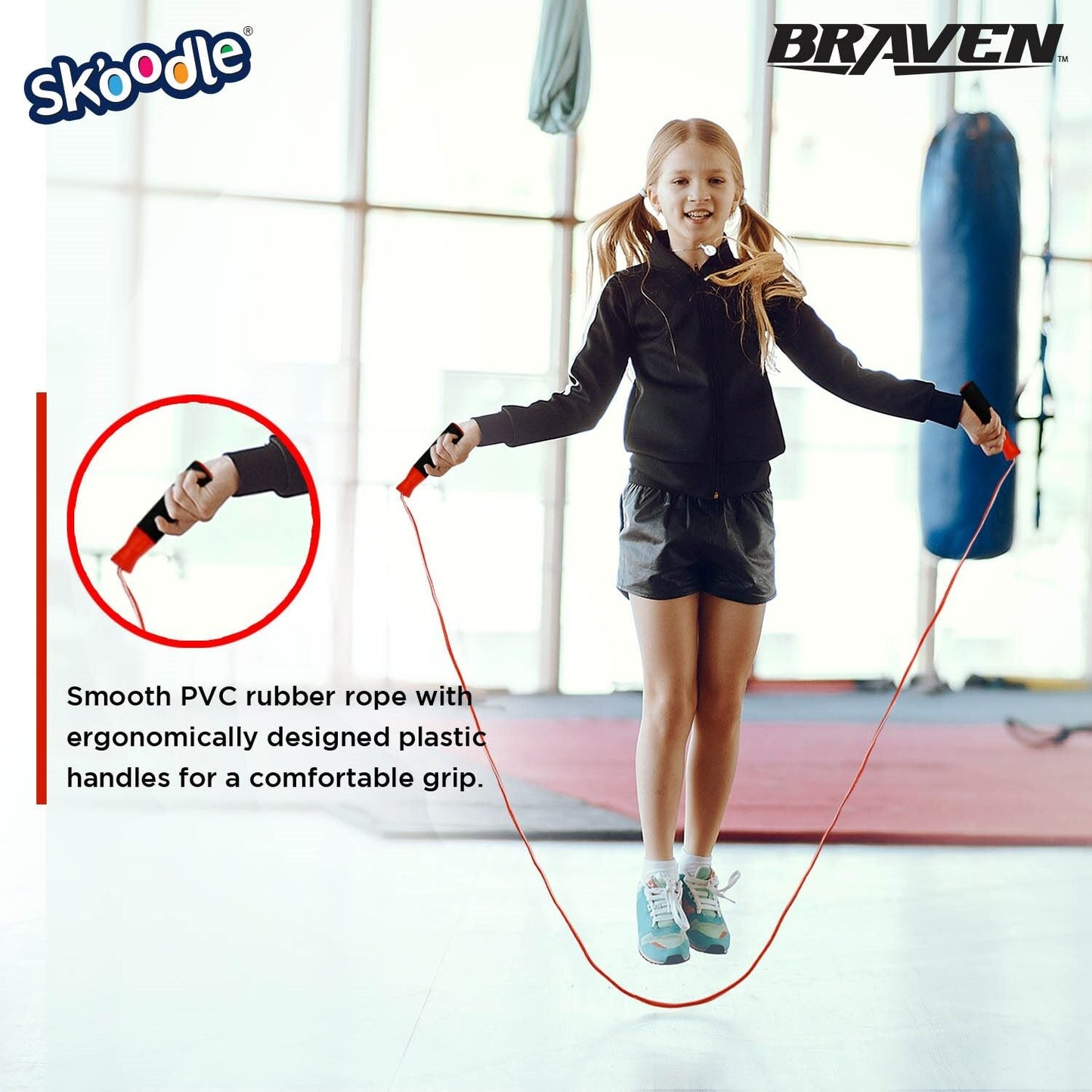 Skoodle Braven Cushion Grip Skipping Rope