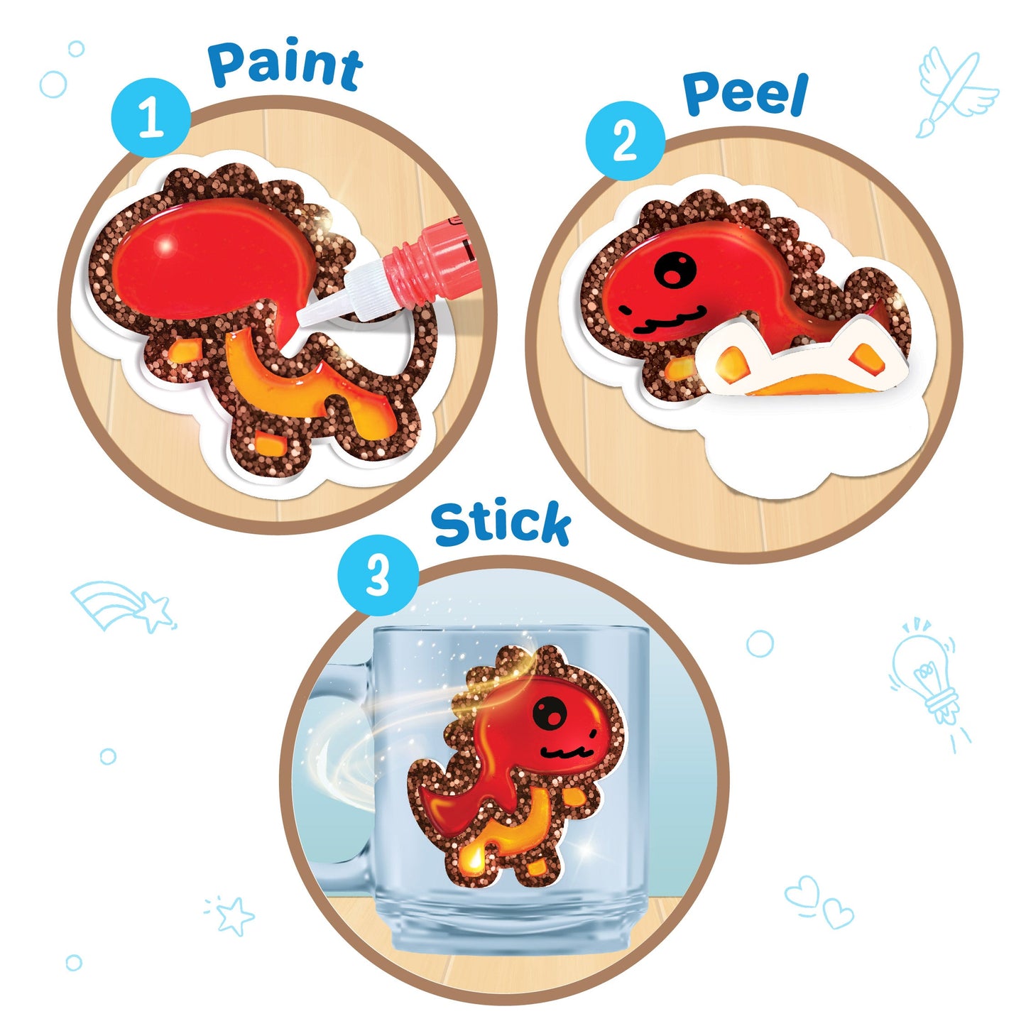 Jelly Stickers - Dino