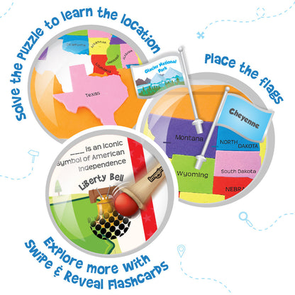 Mapology USA with Flags & Flashcards