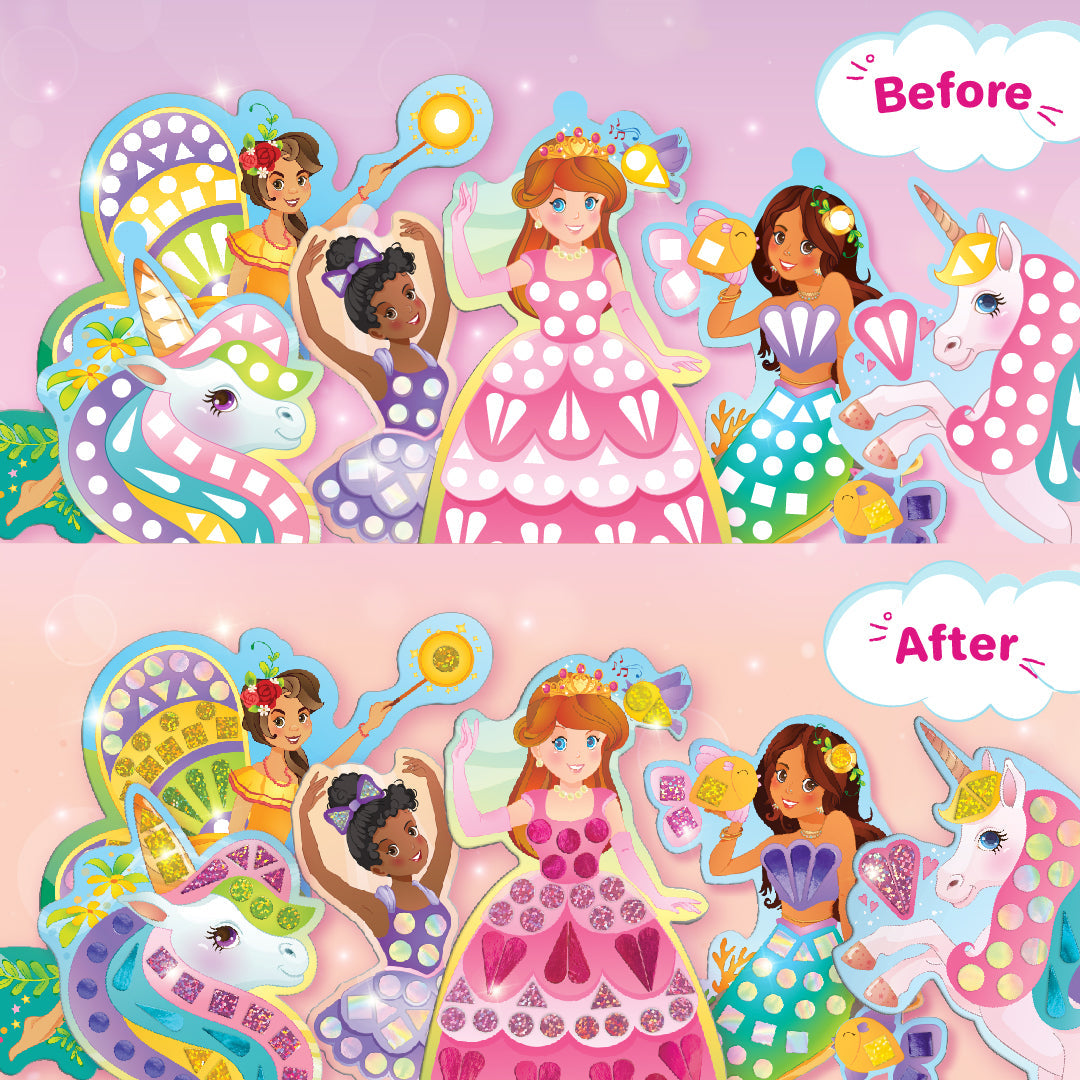 Mirror Mosaic - Princess & Unicorn