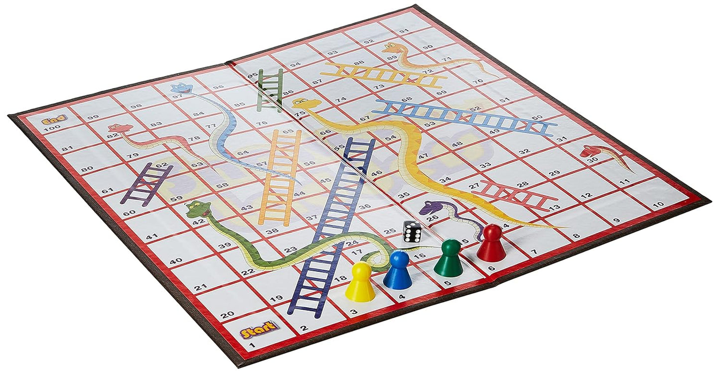 Funskool Snake & Ladders Board Game for Kids & Families | Educational Strategy Game | 2–4 Players | Age 5+ Years