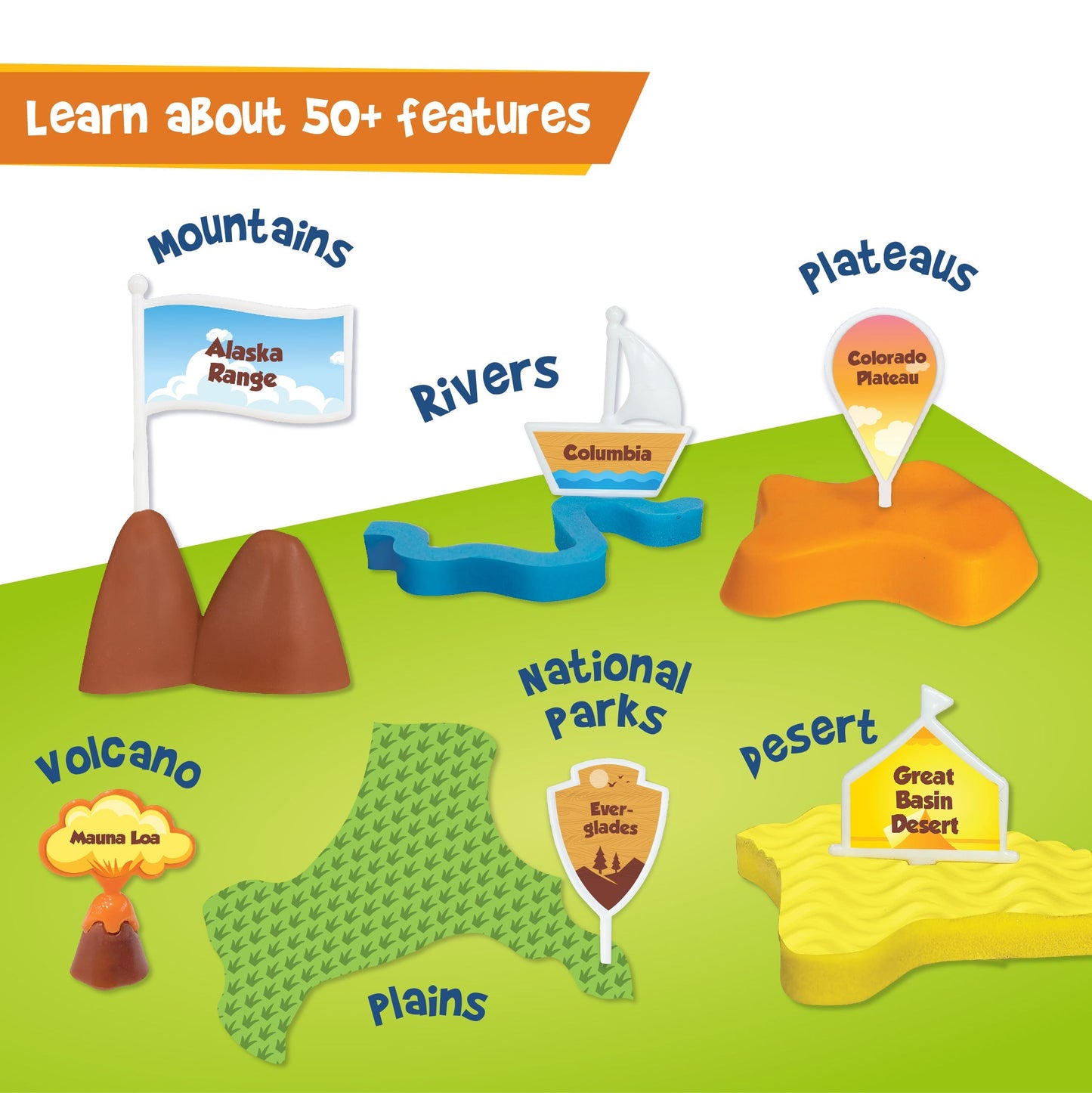 Mapology Physical Features USA Puzzle