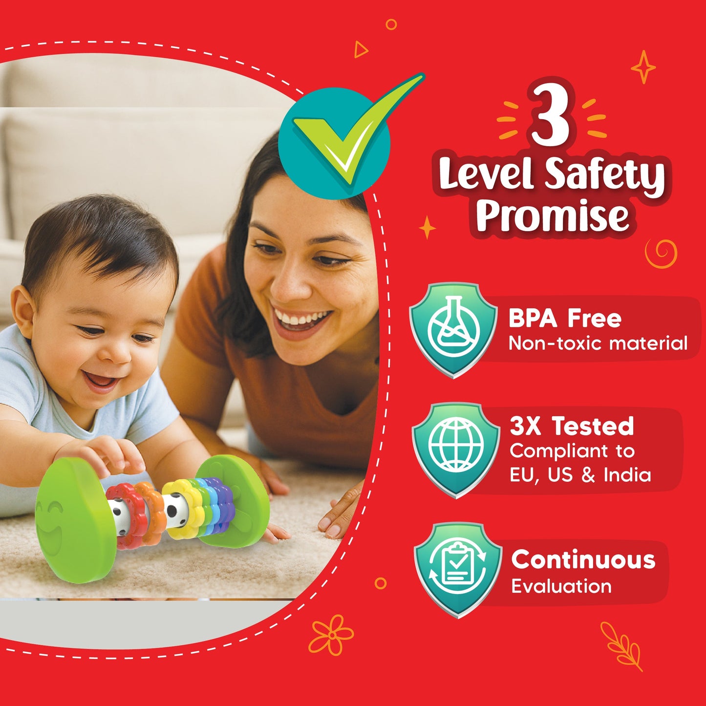 Leaps & Bounds - Tummy Time Roller