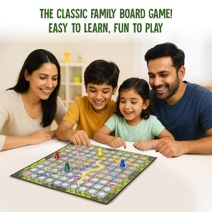 Funskool Snake & Ladders Board Game for Kids & Families | Educational Strategy Game | 2–4 Players | Age 5+ Years