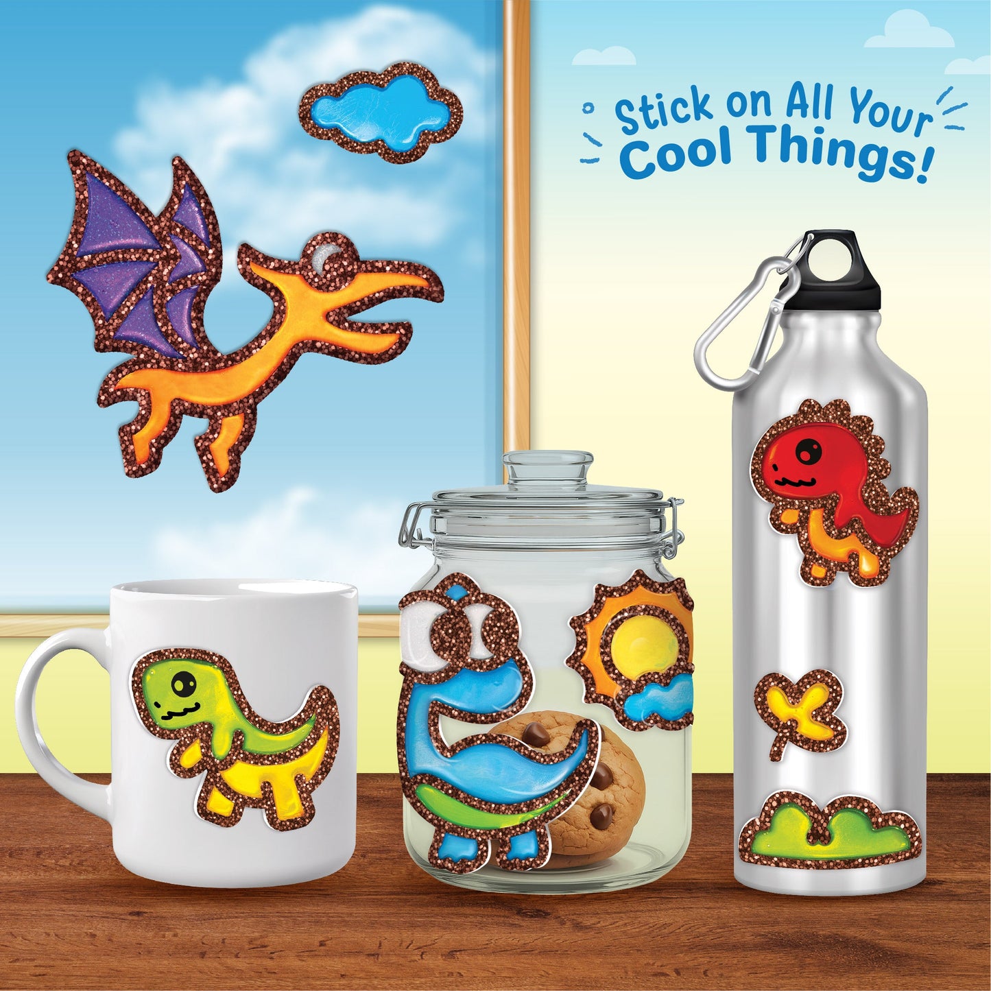 Jelly Stickers - Dino