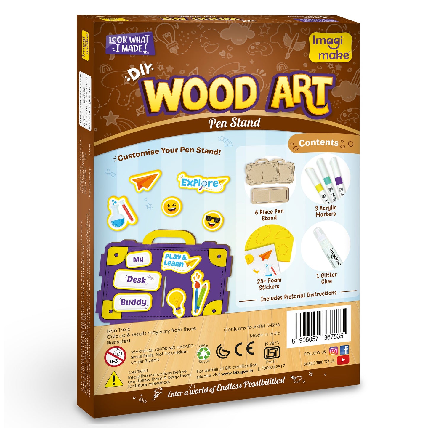 DIY Wood Art - Pen Stand