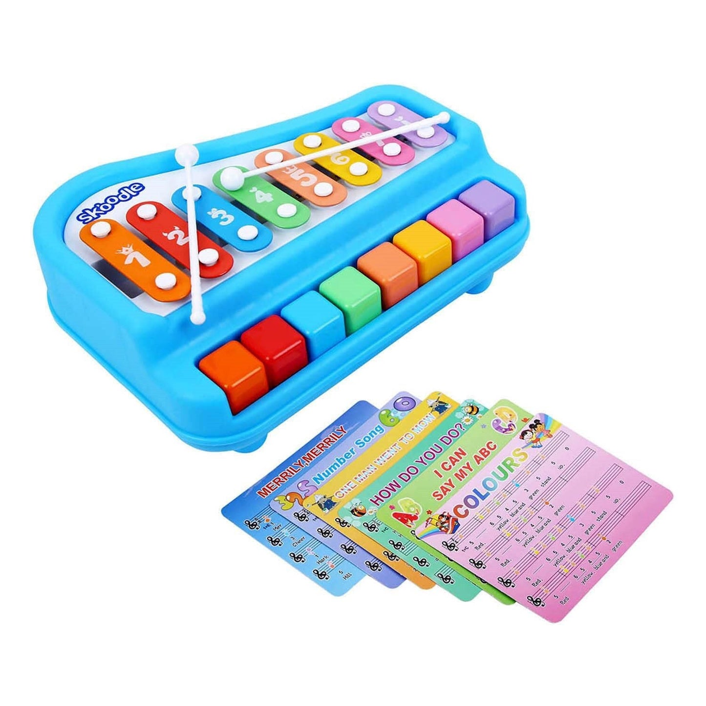 Skoodle Melodica Junior Xylophone 2-In-1 - Blue