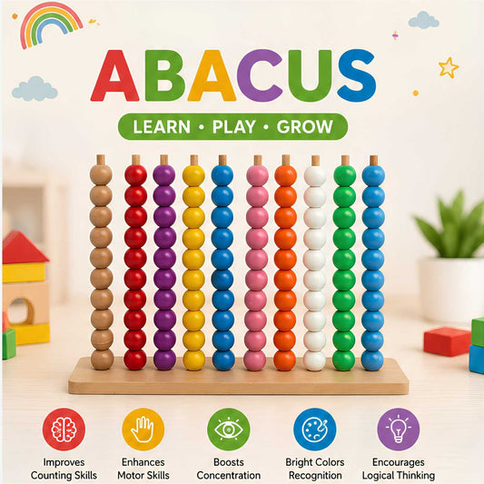 Abacus Wooden Educational Math Learning Toy for Kids